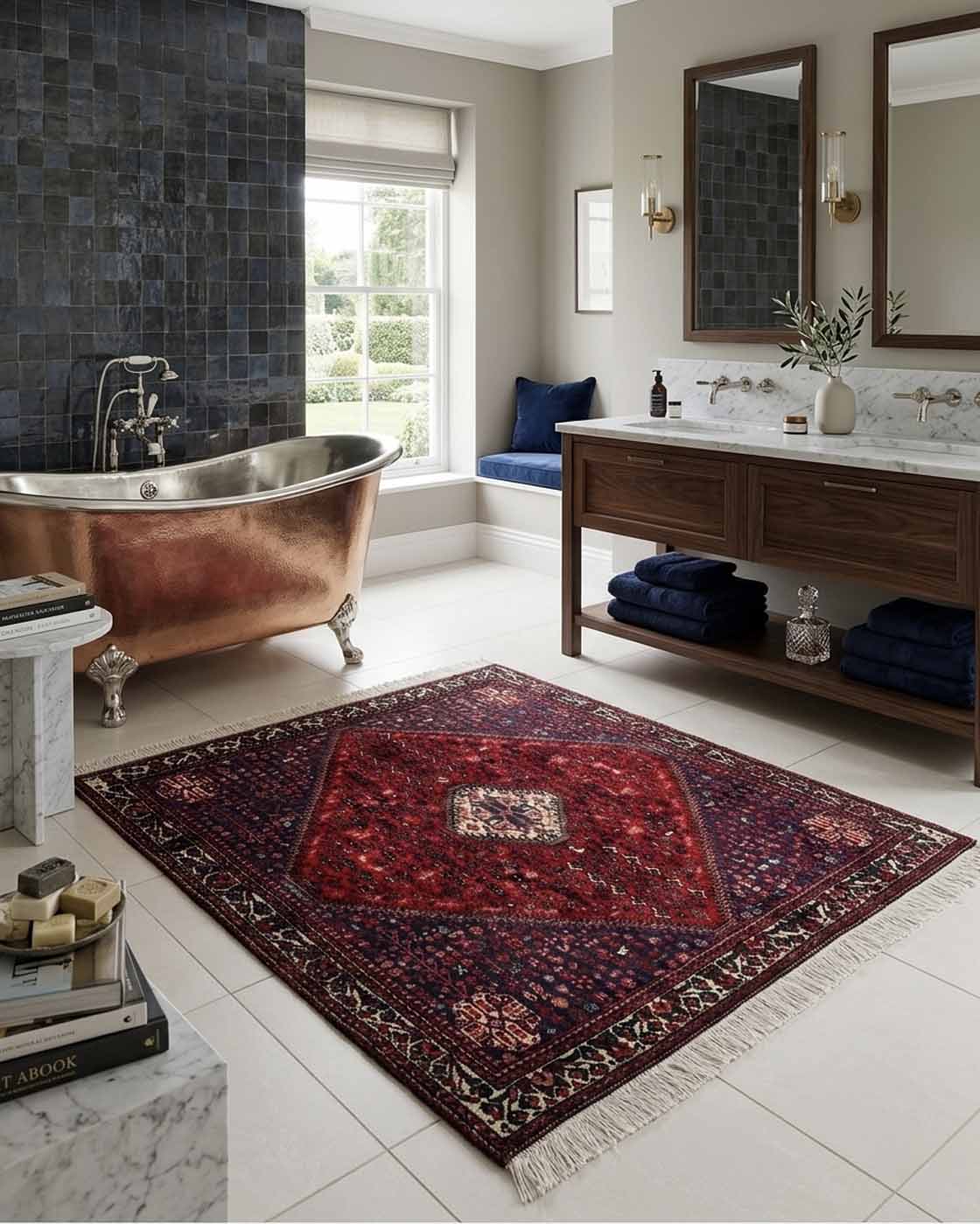 Tapete Persa Abadeh - 1,98 × 1,95 m