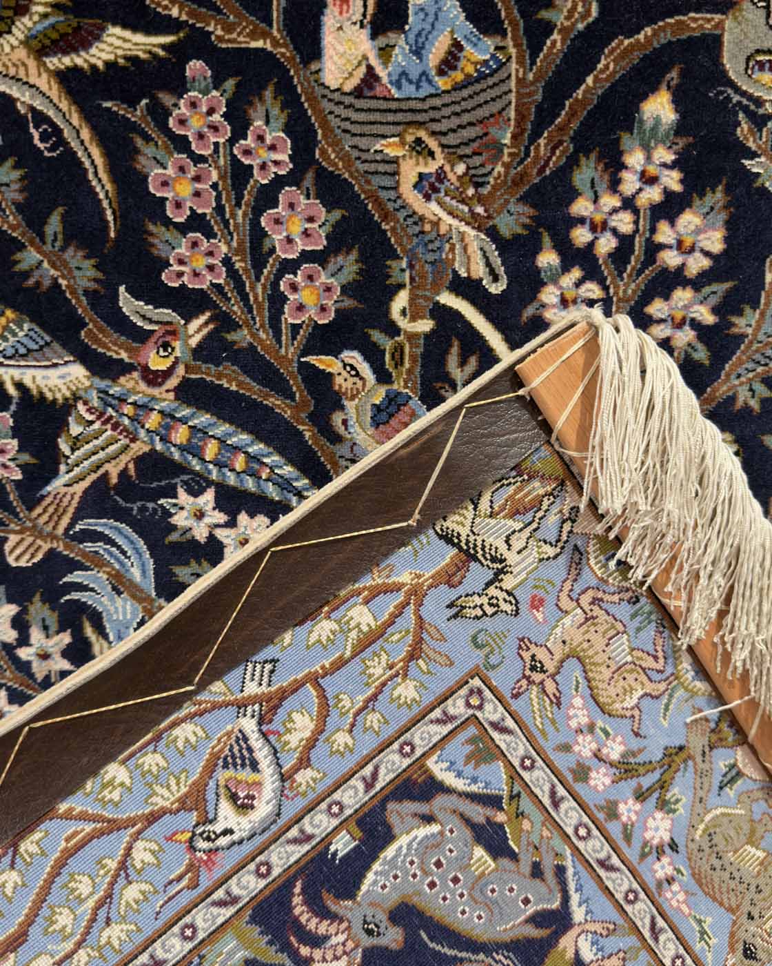 Tapete Persa Isfahan Árvore da Vida (Assinado) 130×85cm