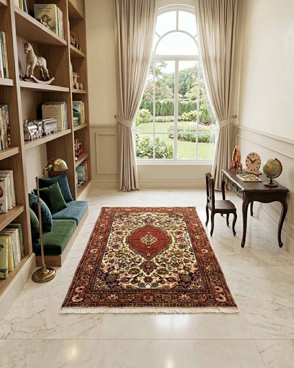 Tapete Persa Tabriz - 1,50 x 1,05 m