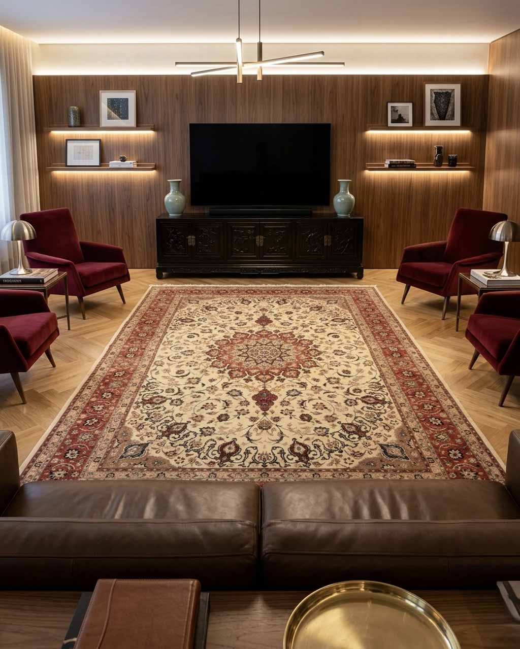 Tapete Persa Tabriz - 3,55 x 2,53 m