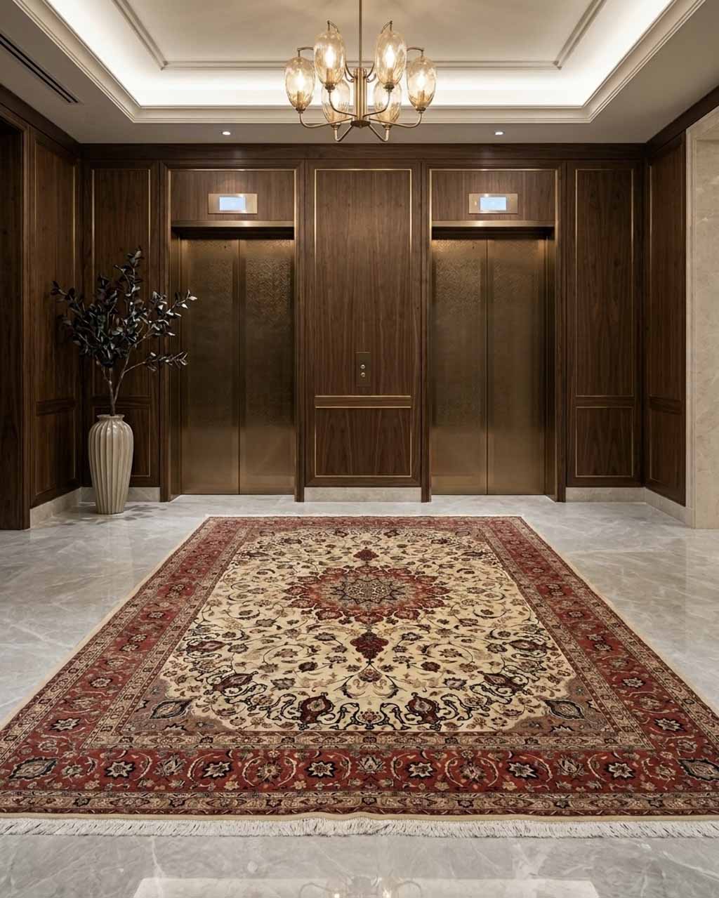 Tapete Persa Tabriz - 3,55 x 2,53 m