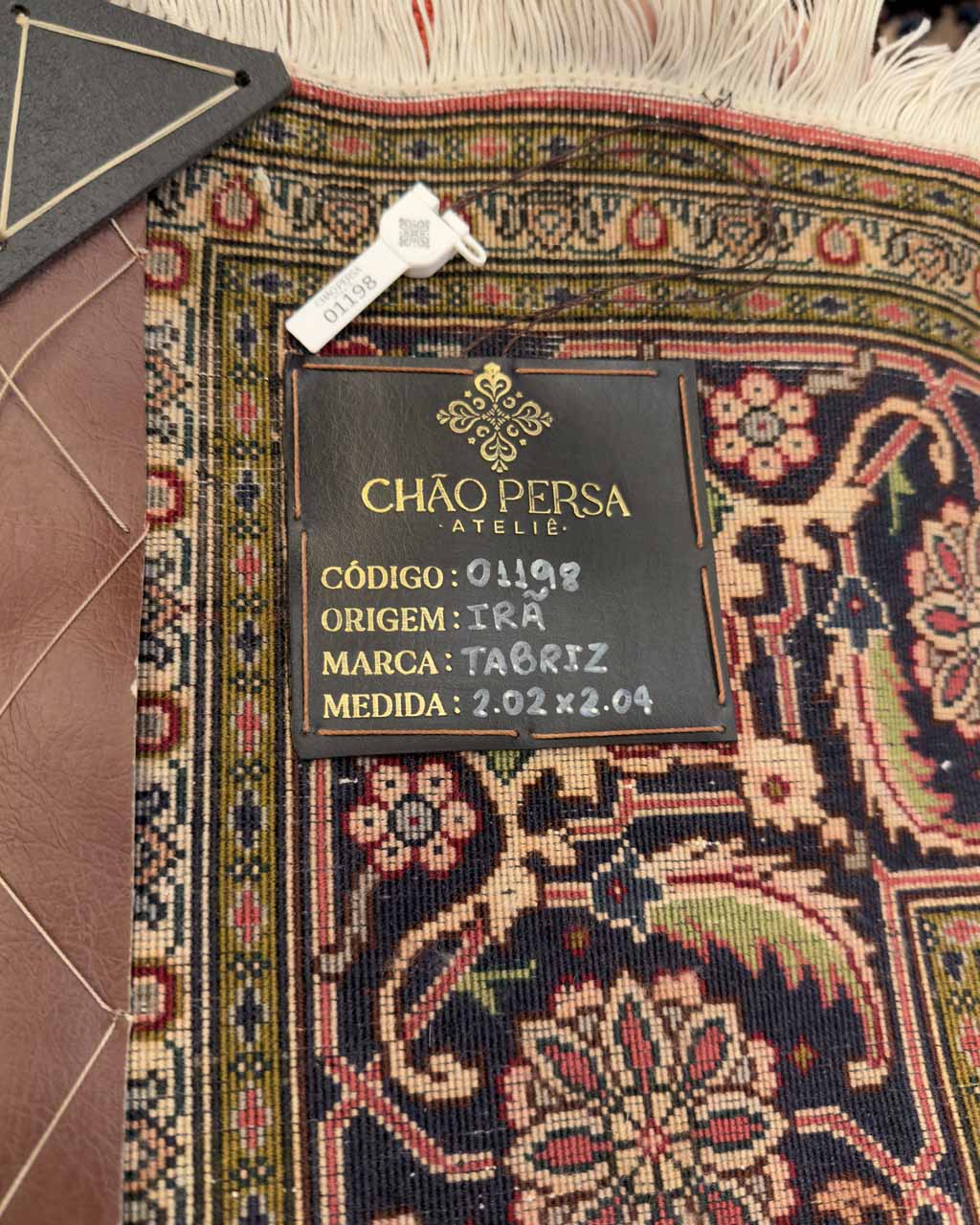 Tapete Persa Tabriz - 2,02 x 2,04 m