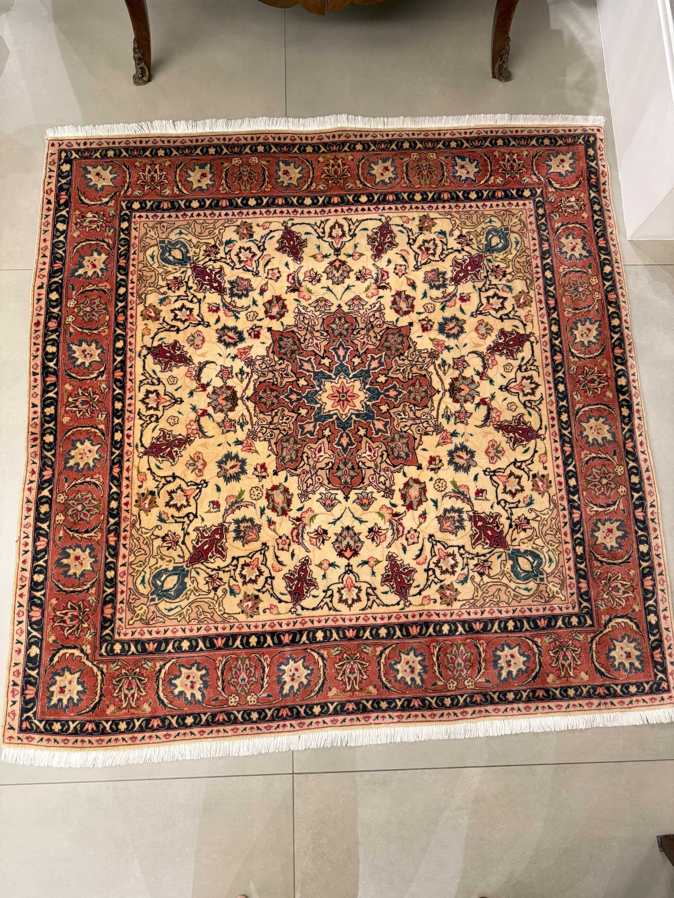 Tapete Persa Tabriz Nache 150x150cm