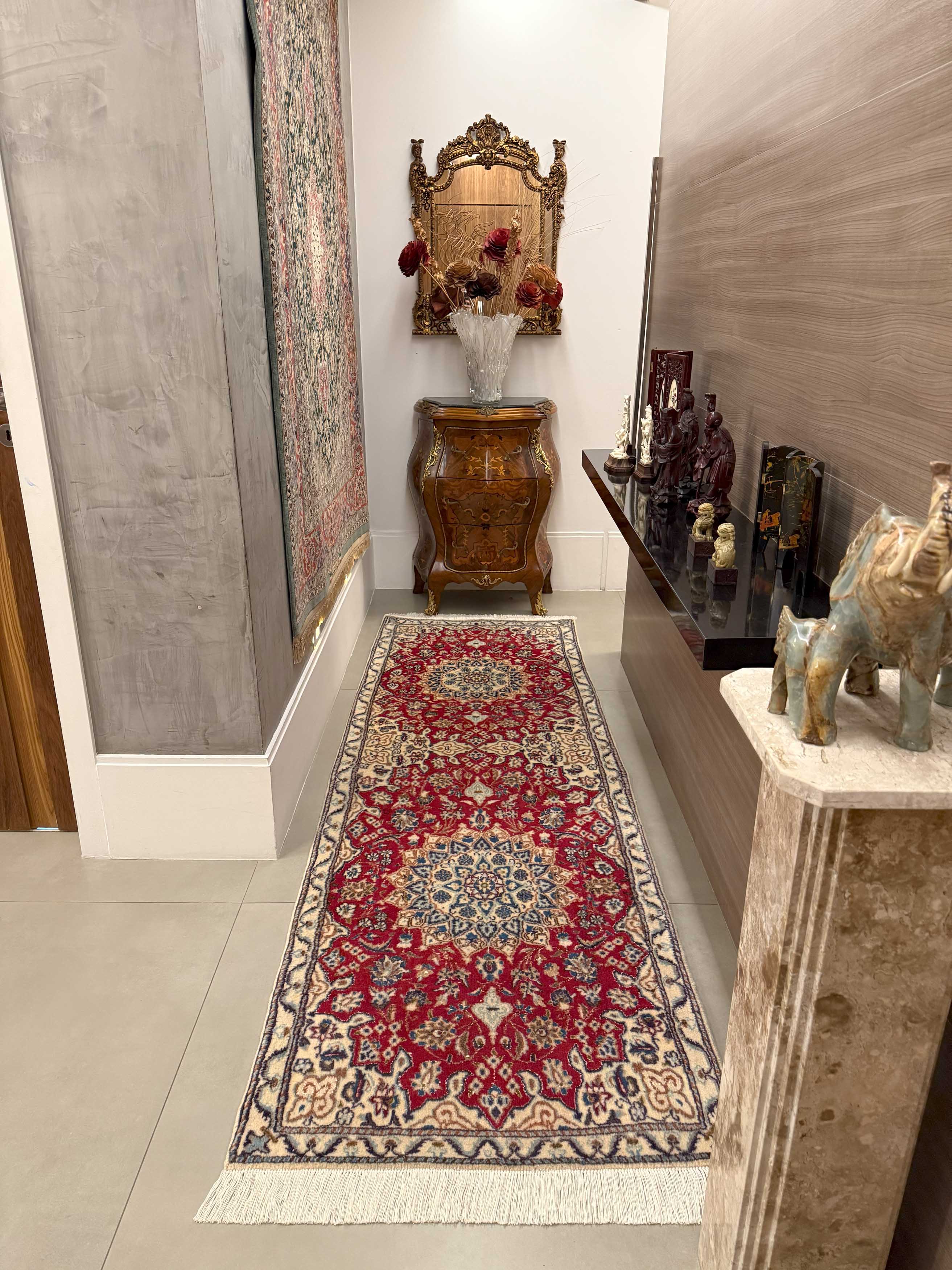 Passadeira Persa Nain 263x87cm
