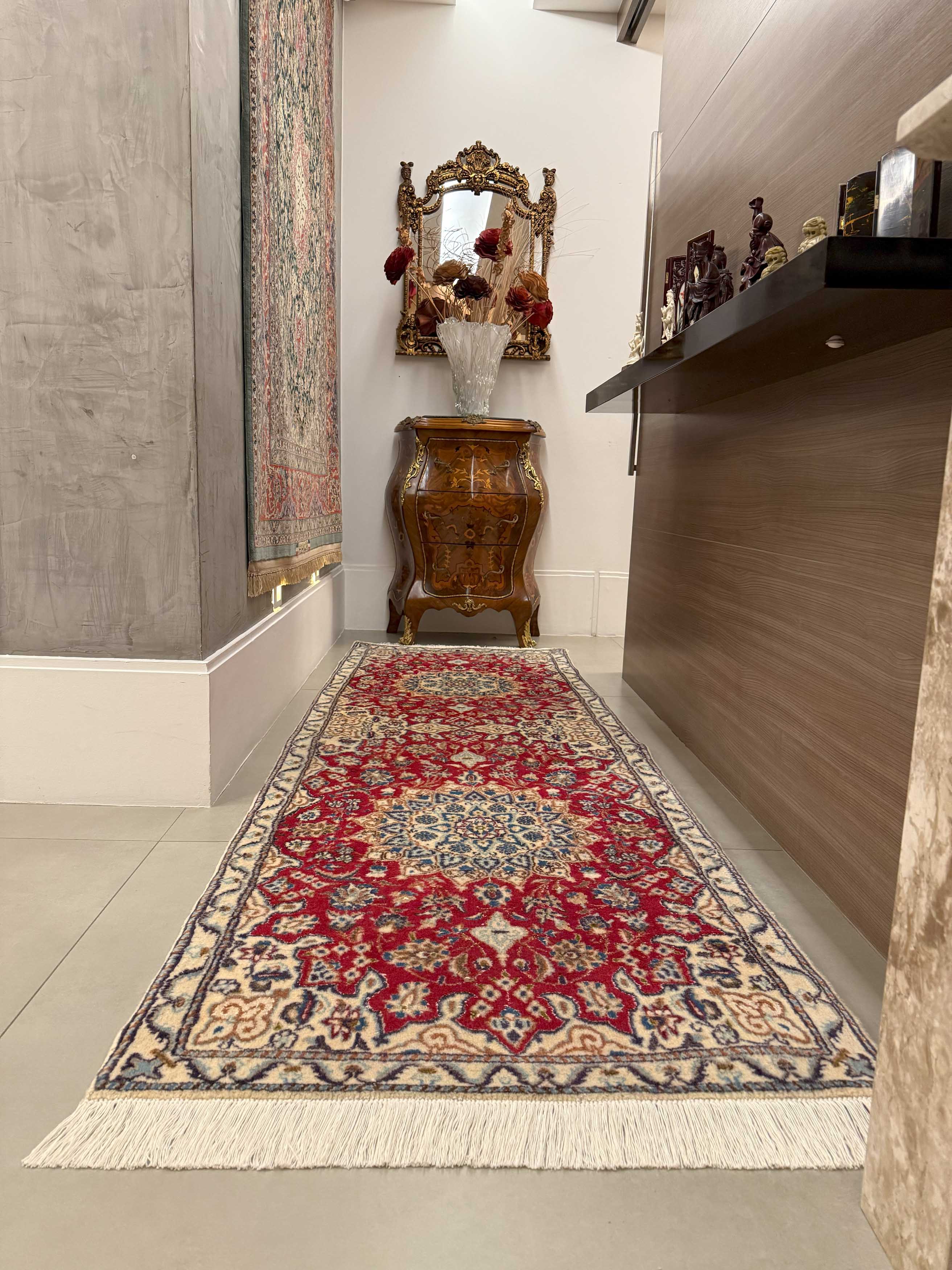 Passadeira Persa Nain 263x87cm