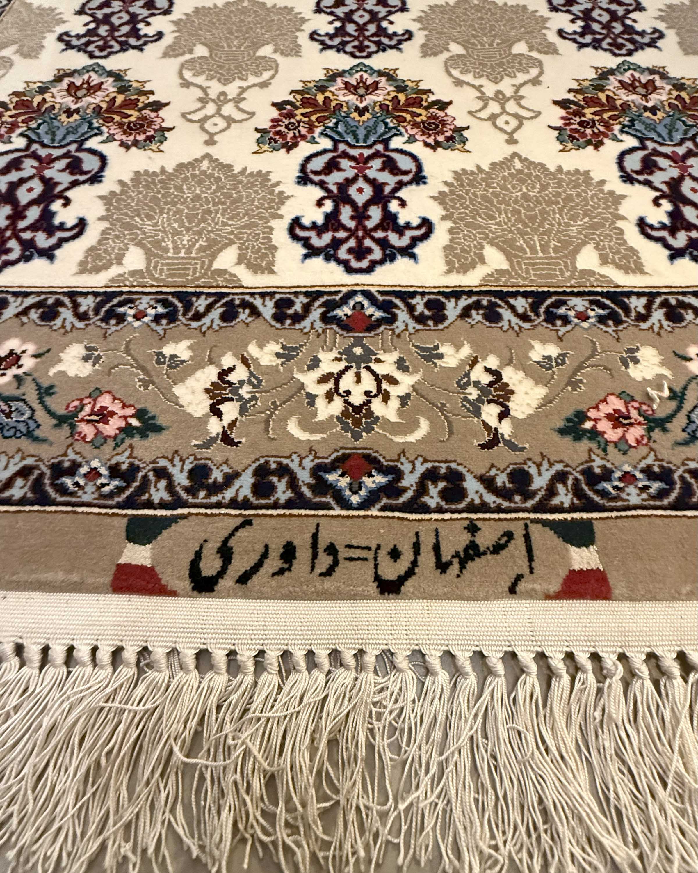 Passadeira Persa Isfahan – Assinada Davari (Extra Fina) 355x87cm