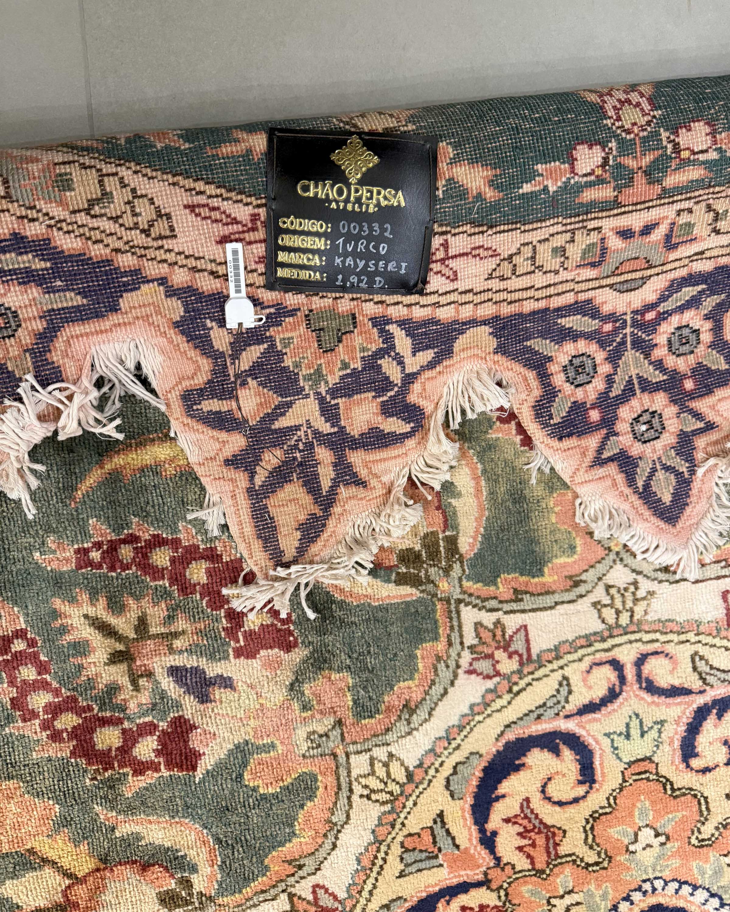 Tapete Turco Kayseri Redondo (Antiguidade / 100 Anos)