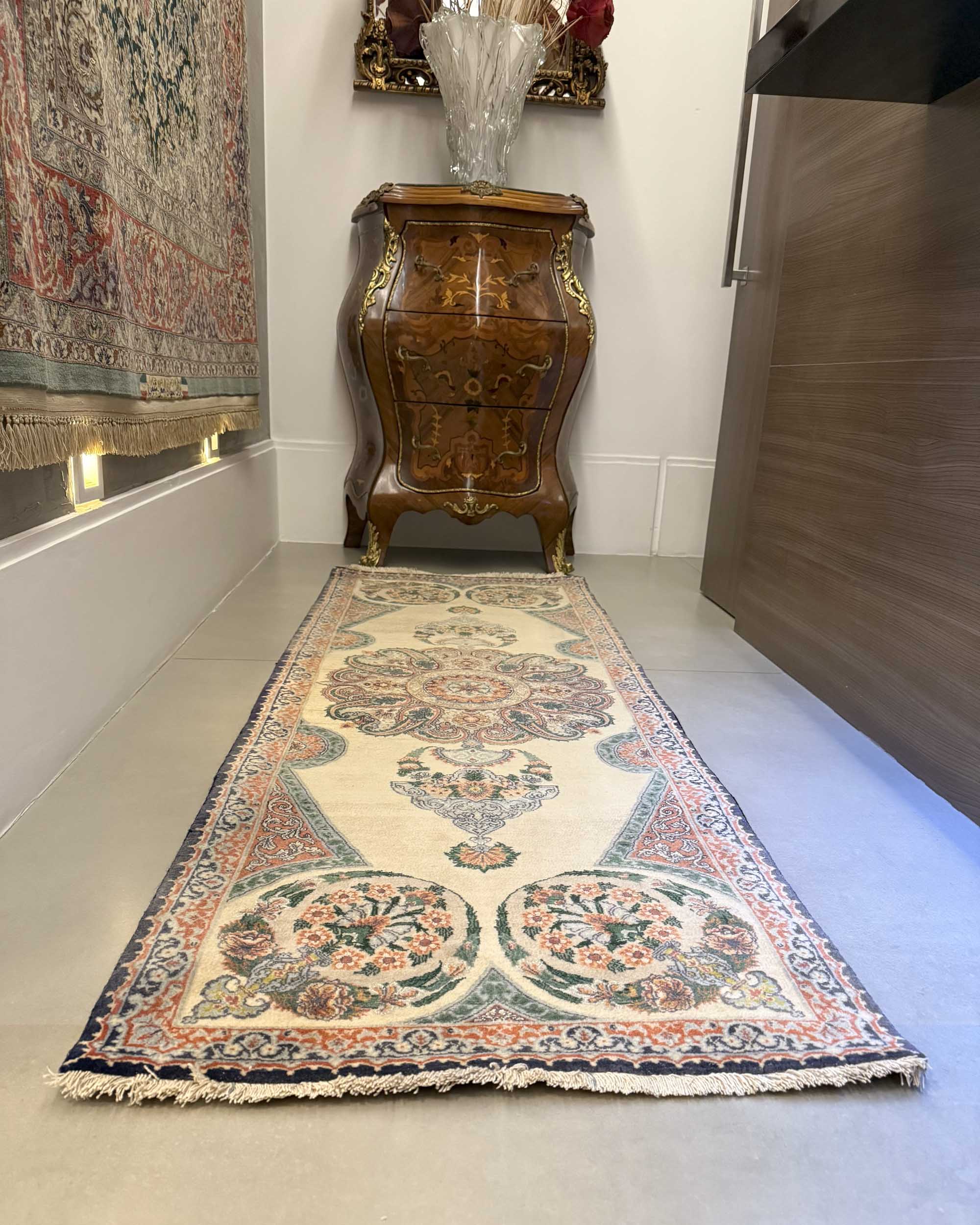 Tapete Persa Tabriz (Lã e Seda) 171x60cm
