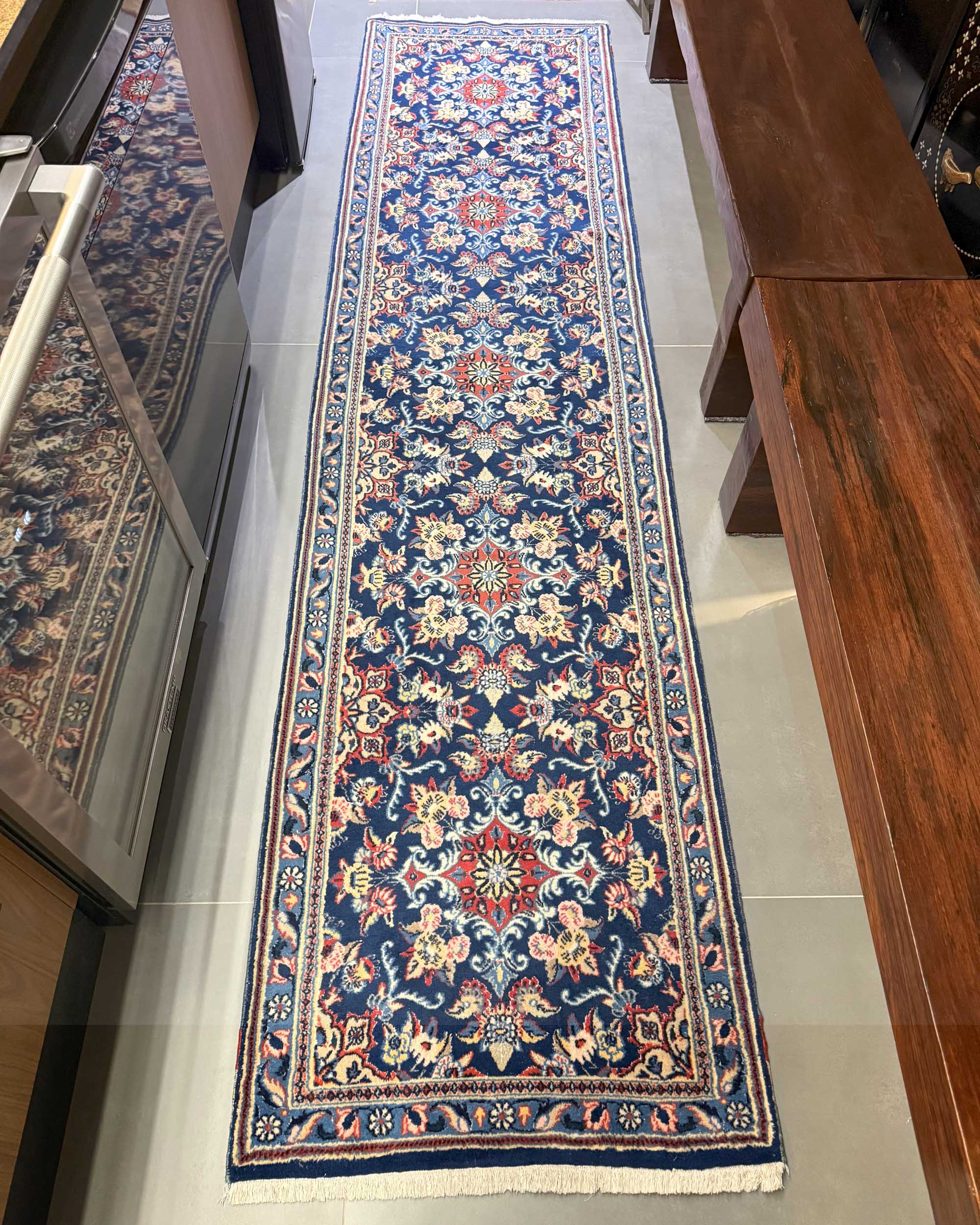 Passadeira Persa Kirman 300x75cm