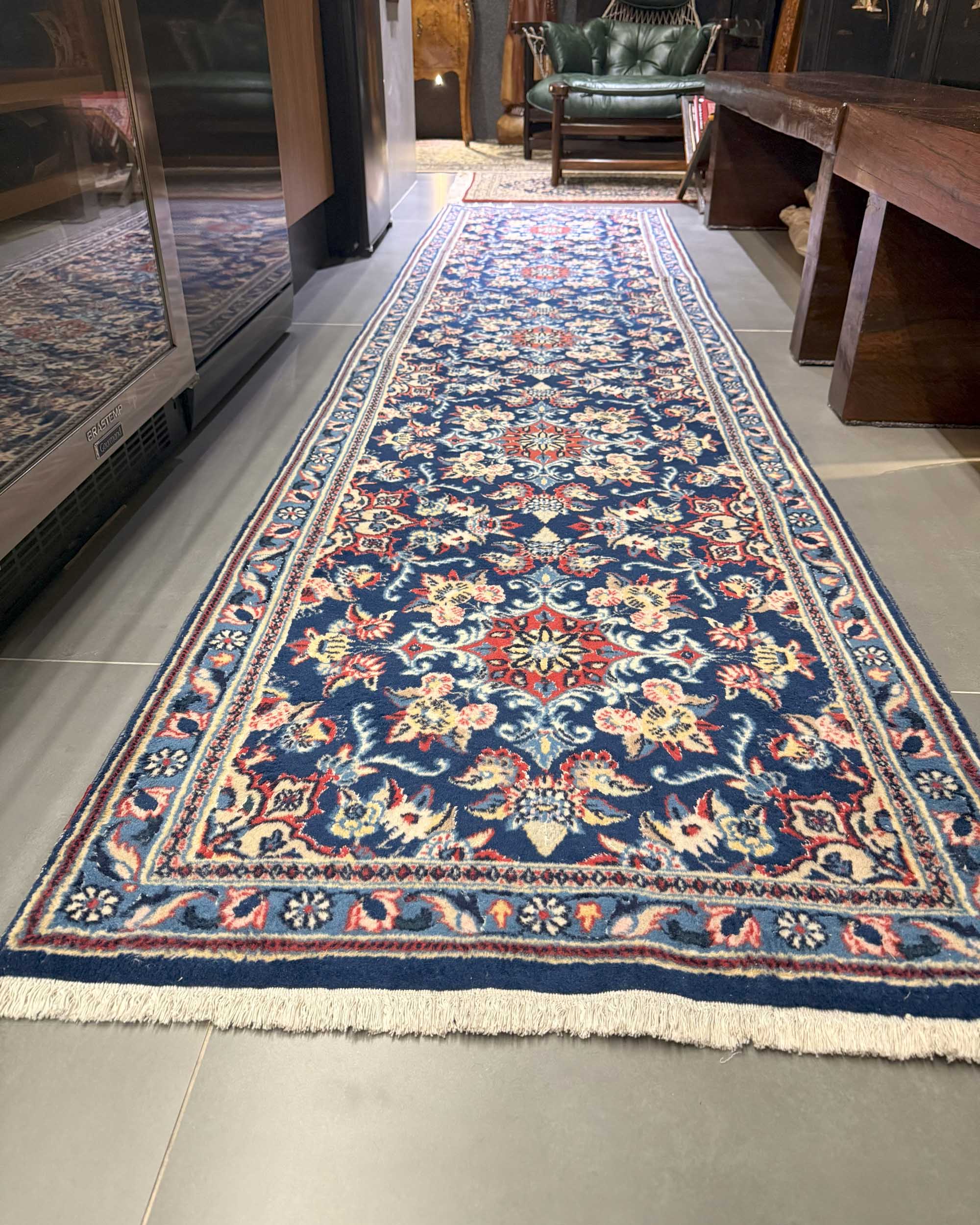Passadeira Persa Kirman 300x75cm