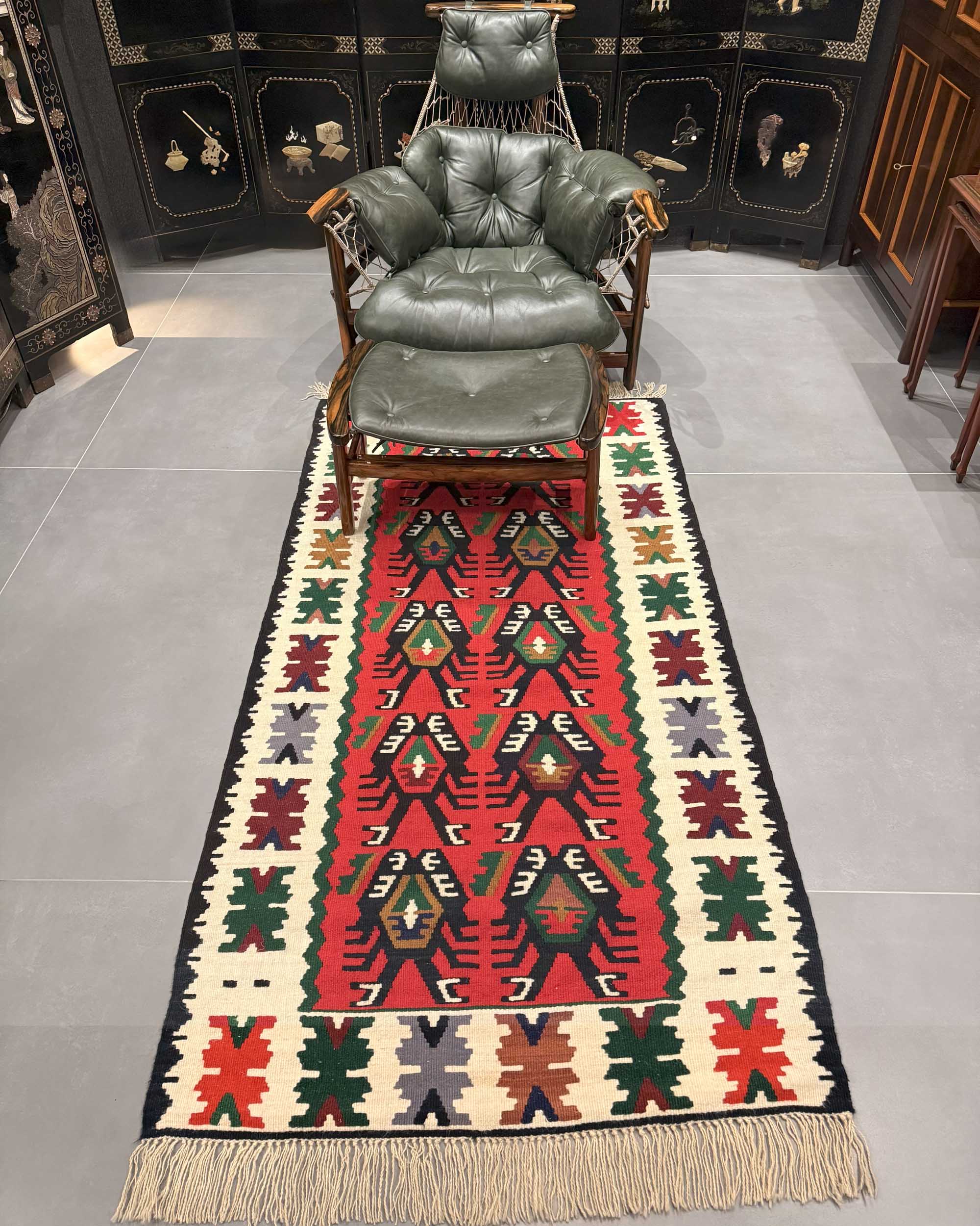 Tapete Persa Kilim (Geometria Tribal) 200x103cm