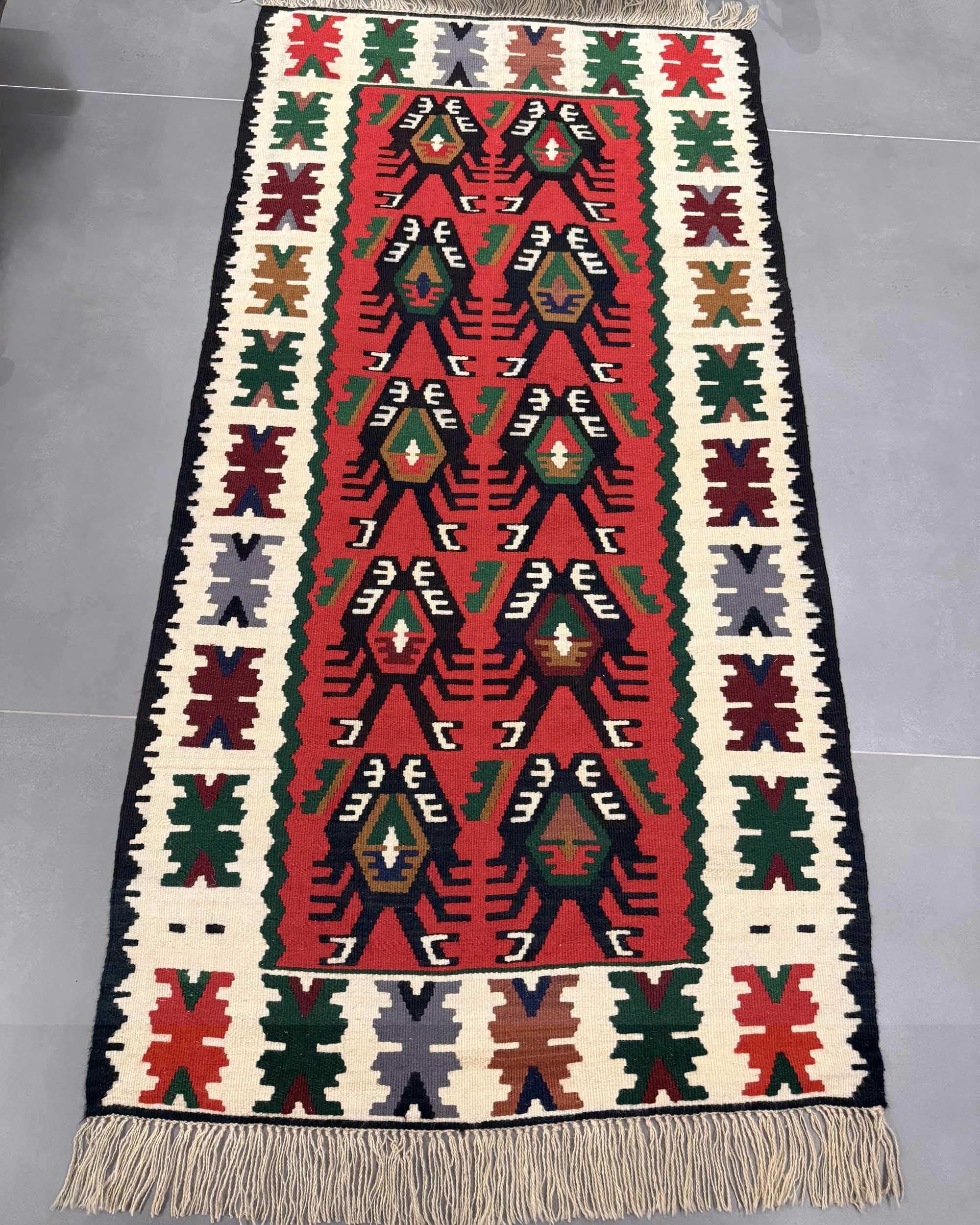 Tapete Persa Kilim (Geometria Tribal) 200x103cm