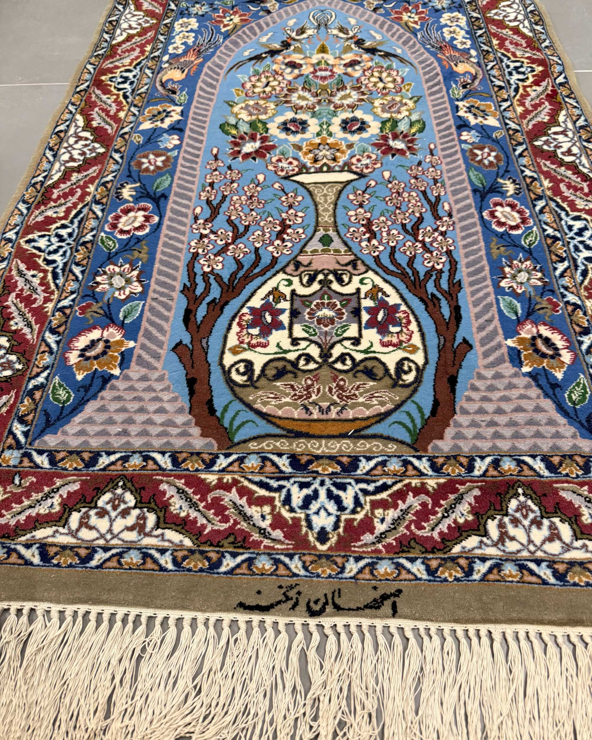 Tapete Persa Isfahan (Assinado) 109x72cm  (VENDIDO)