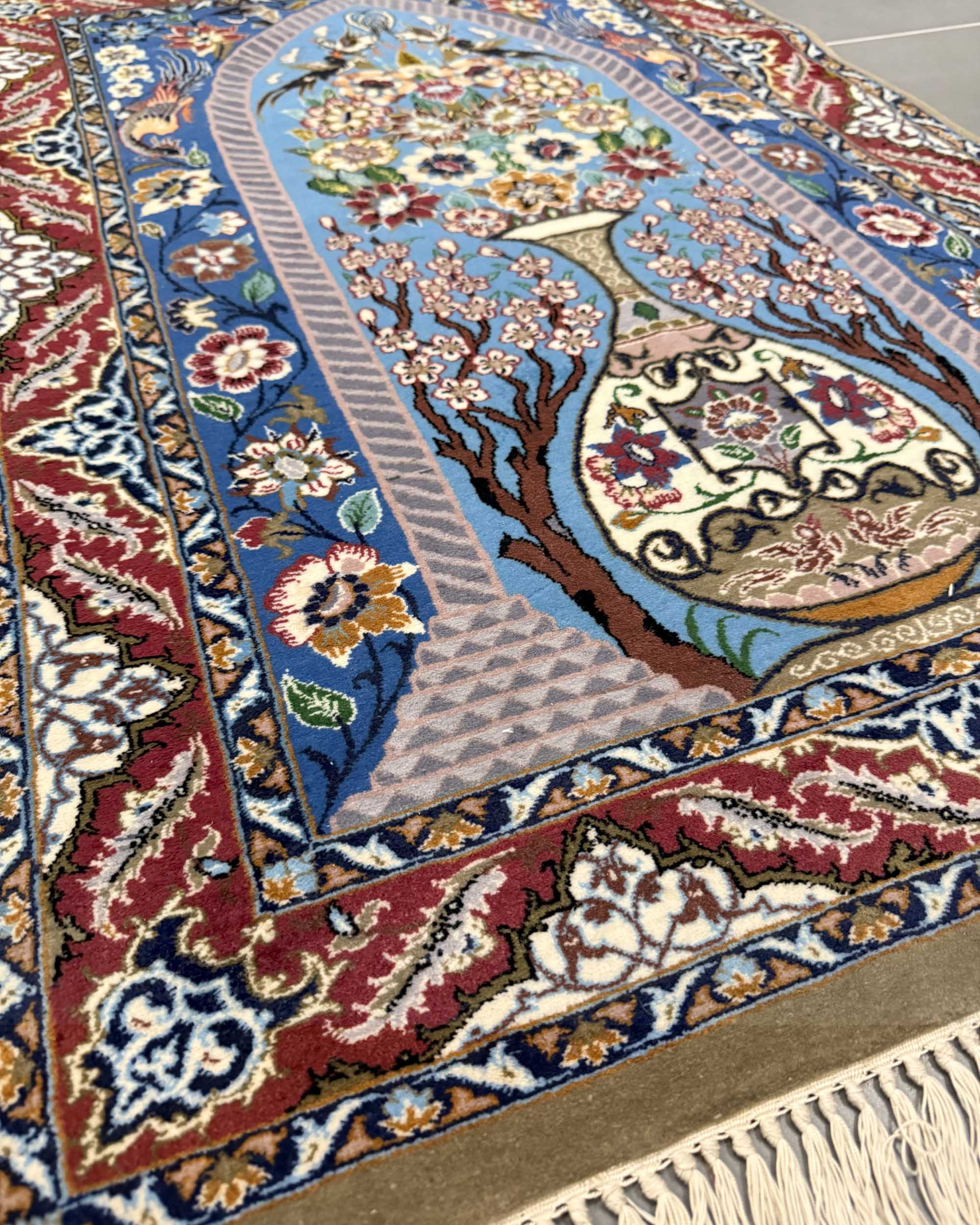 Tapete Persa Isfahan (Assinado) 109x72cm  (VENDIDO)