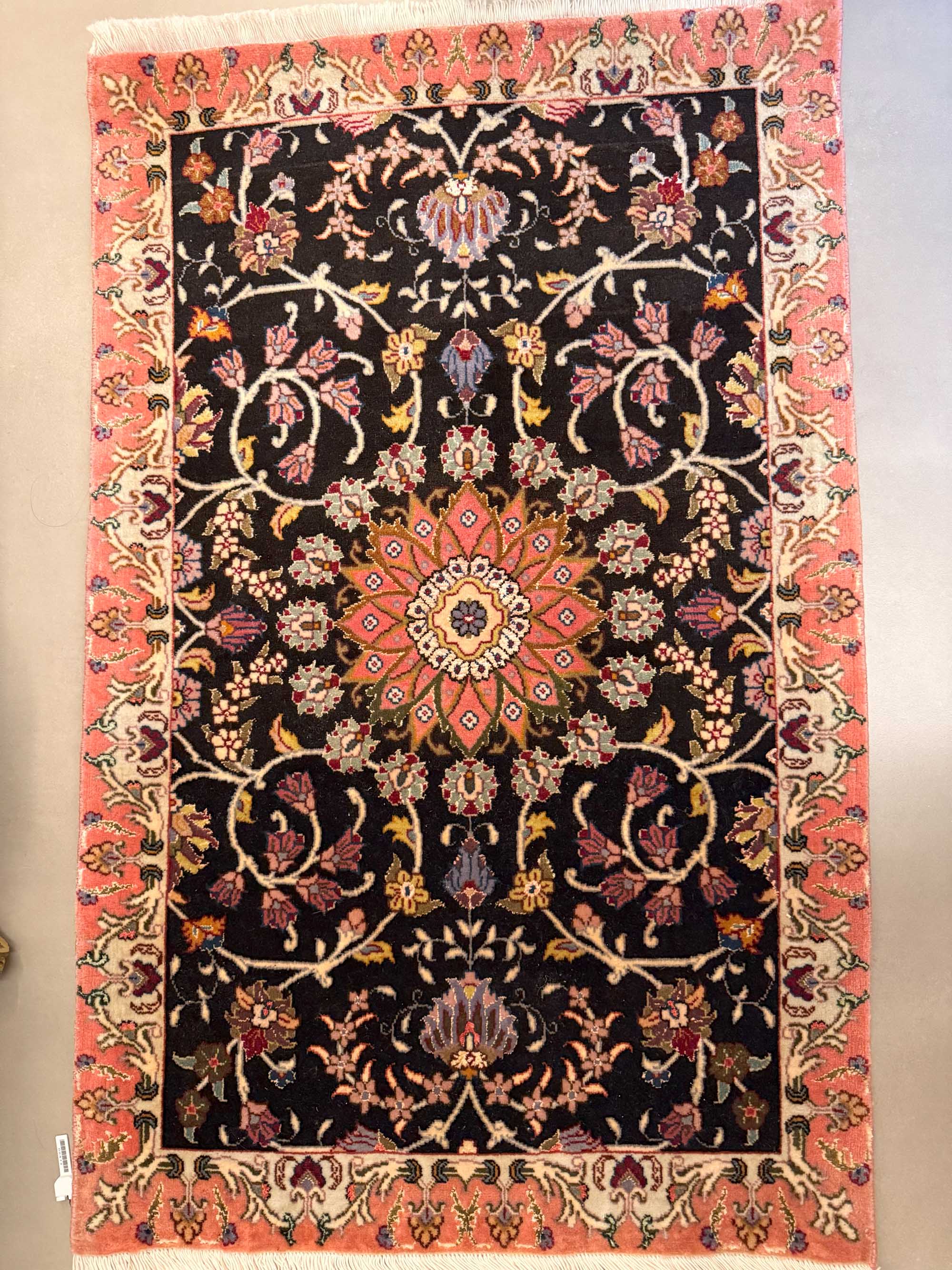 Tapete Persa Tabriz Nache (Lã e Seda de Alta Densidade) 94x60cm