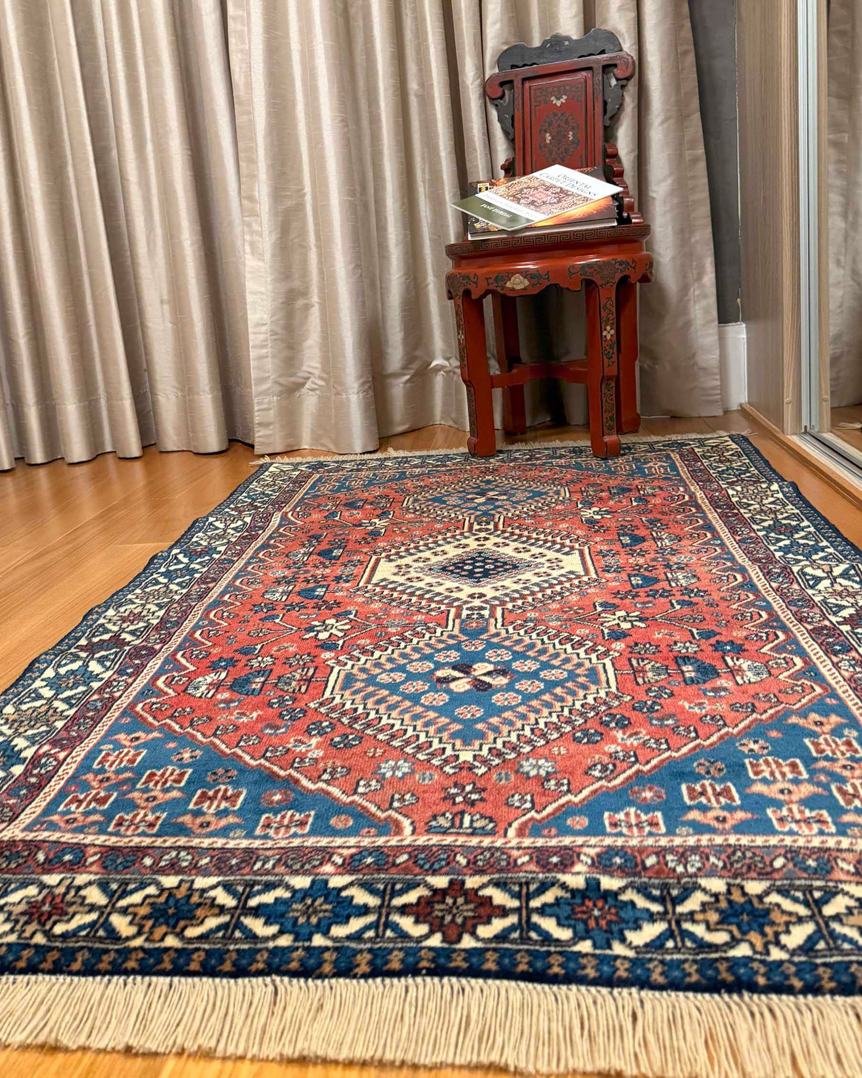 Tapete Persa Yalameh (Geometria Tribal) 151x100cm