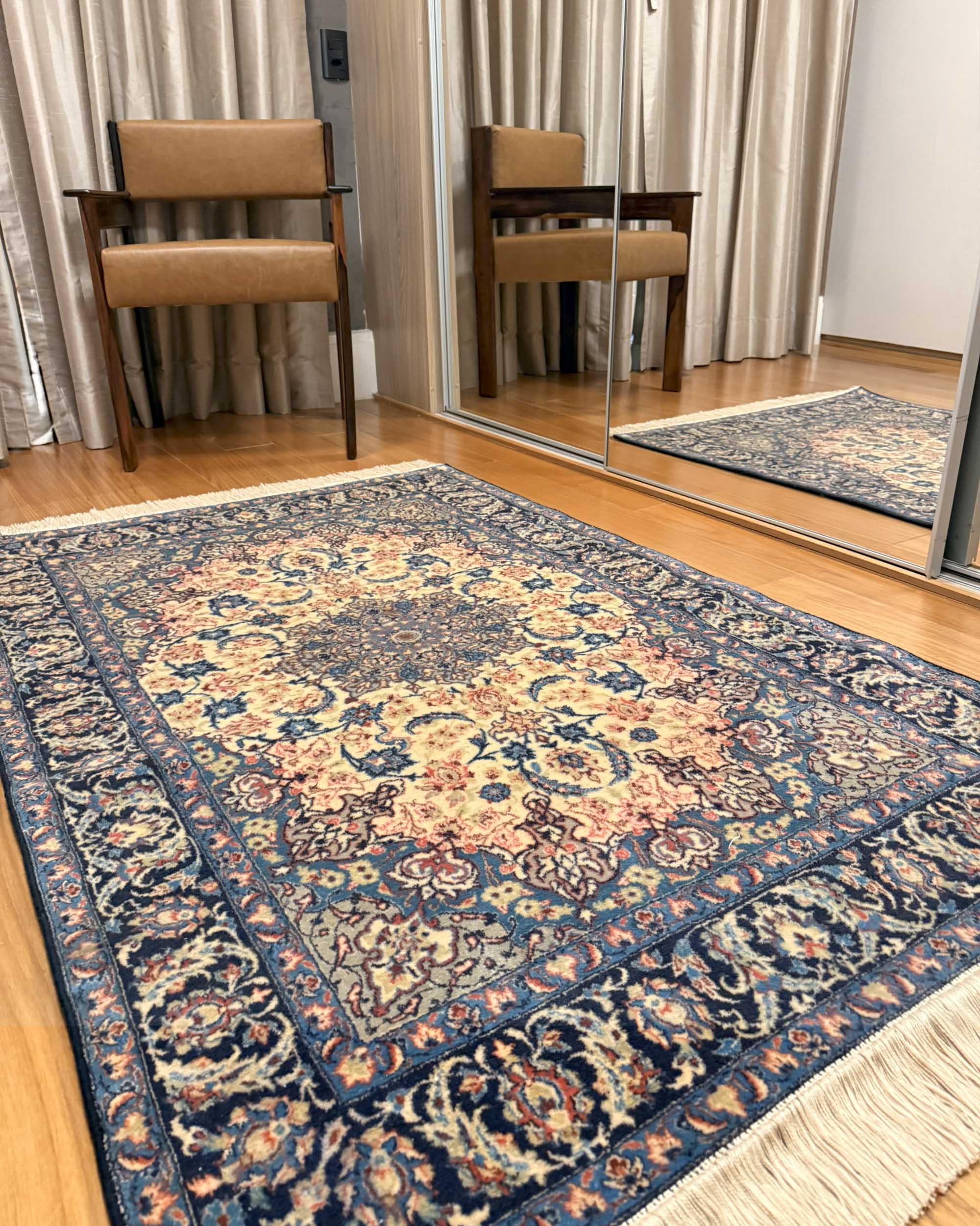 Tapete Persa Isfahan (Lã e Seda) 159x103cm  00505