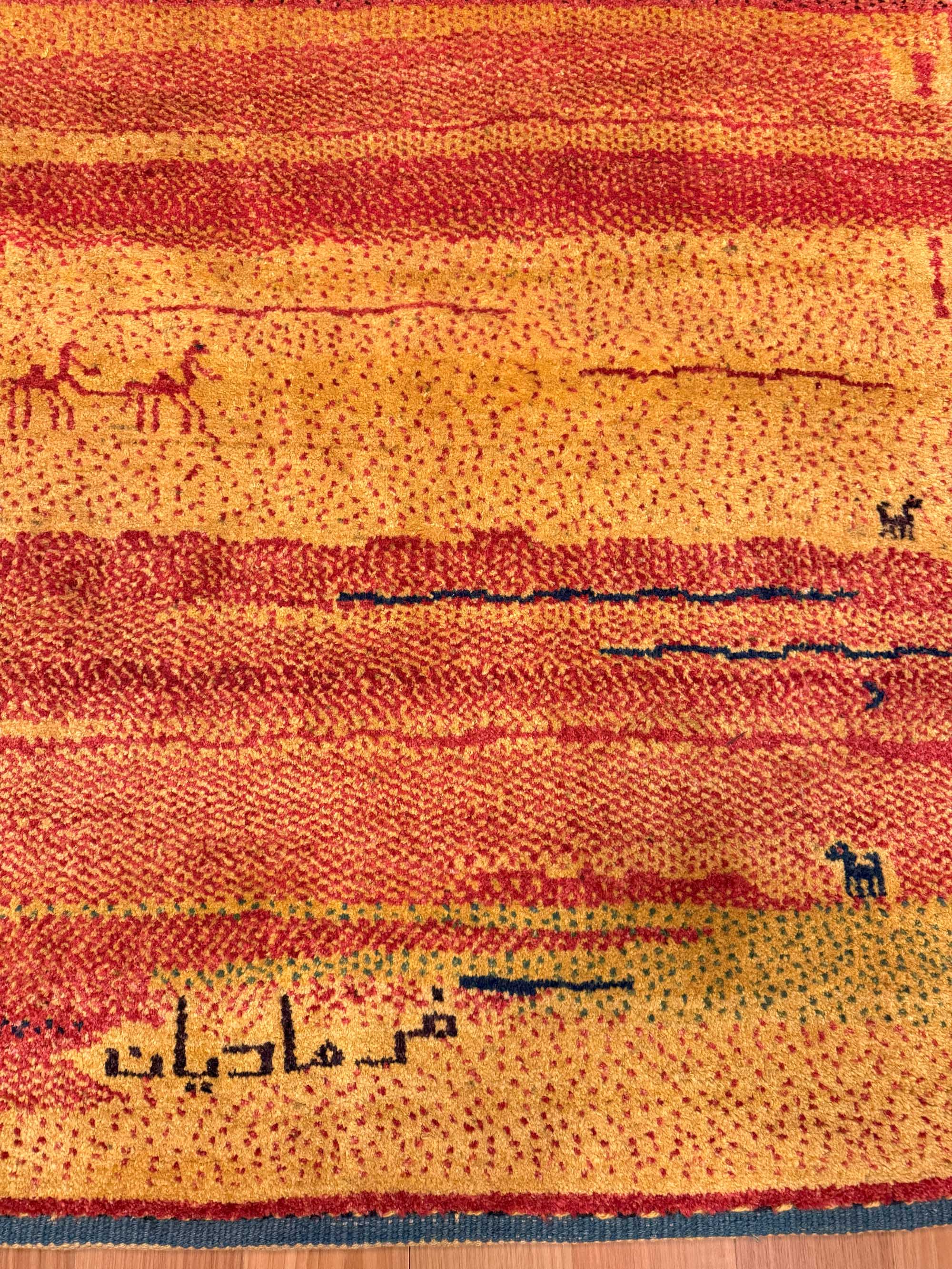 Tapete Persa Gabbeh (Tribal Assinado) 229x173cm