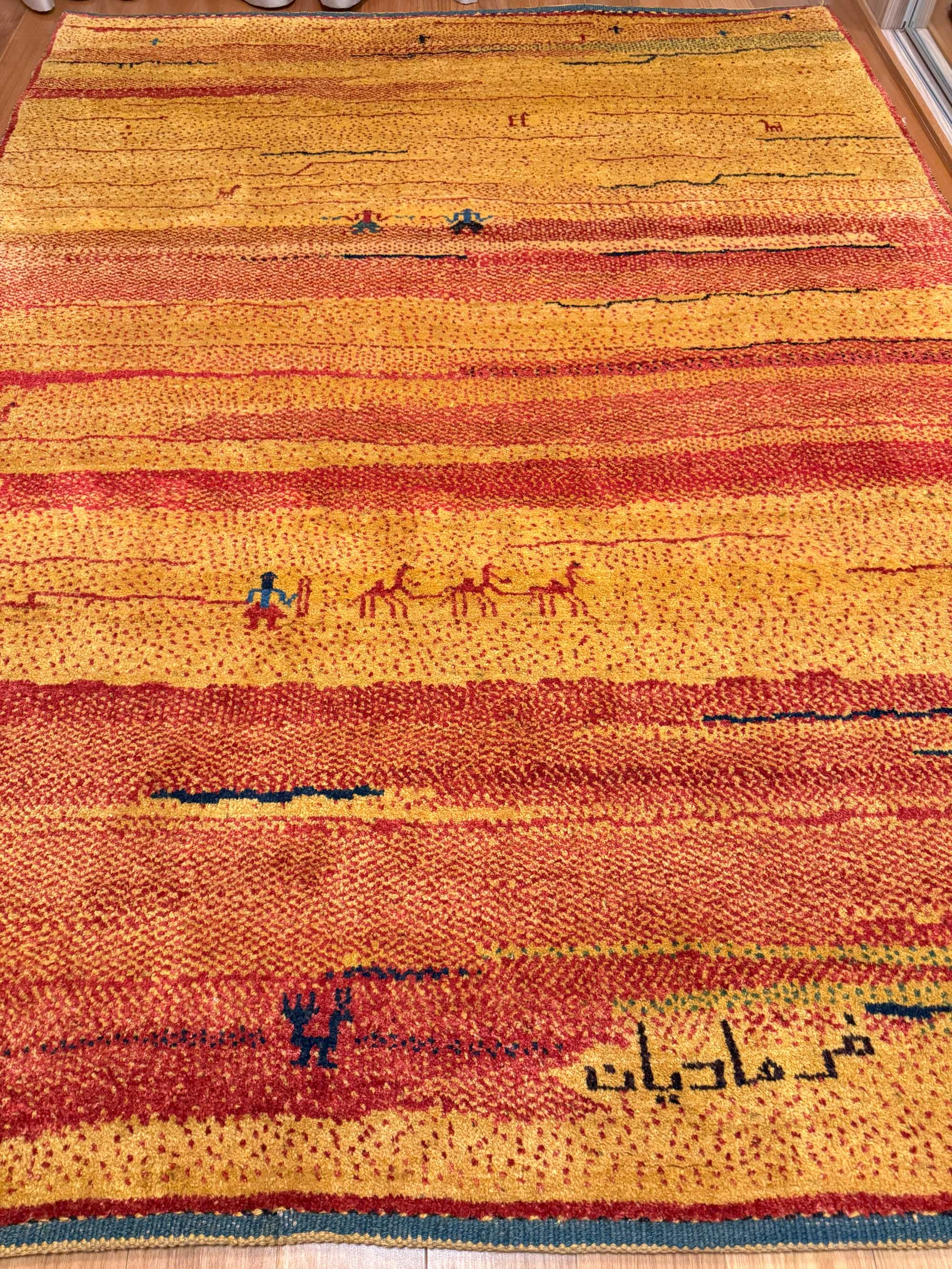Tapete Persa Gabbeh (Tribal Assinado) 229x173cm