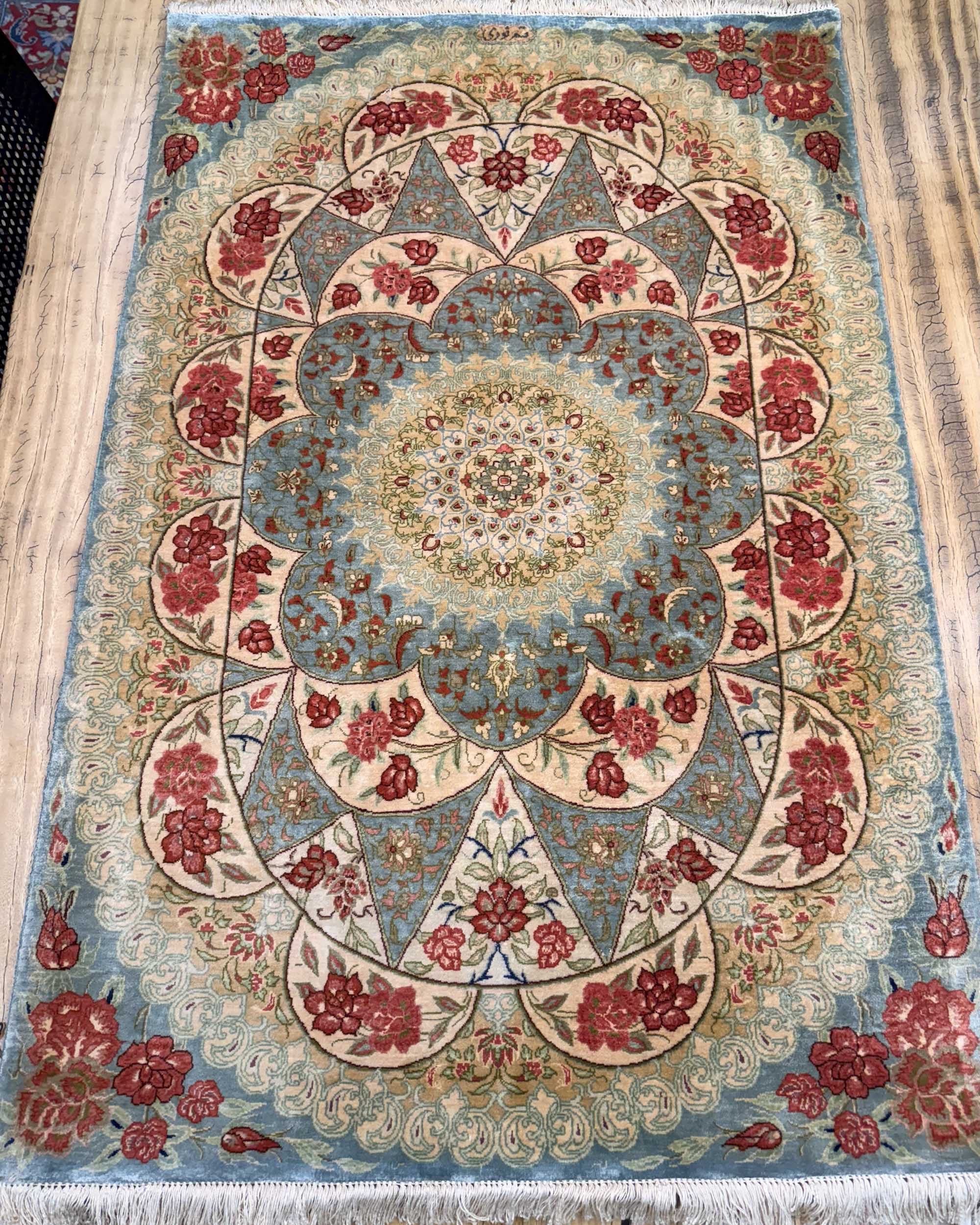Tapete Persa Ghom 128x78cm   (VENDIDO)