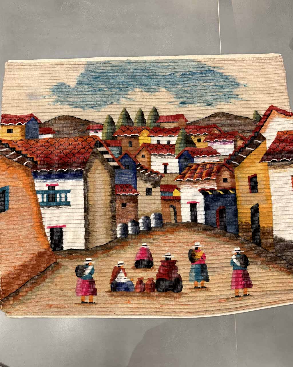 Tapeçaria Figurativa (Cena Urbana) - 1,16 x 0,91 m