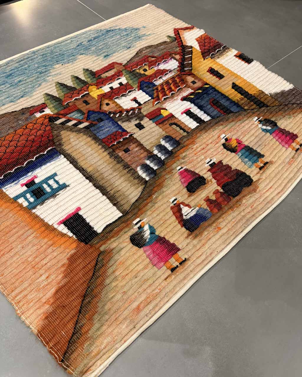 Tapeçaria Figurativa (Cena Urbana) - 1,16 x 0,91 m