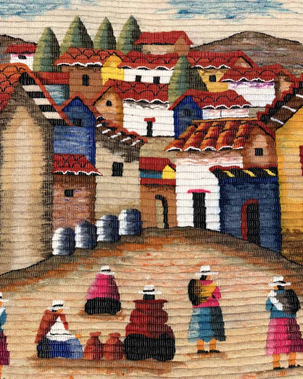 Tapeçaria Figurativa (Cena Urbana) - 1,16 x 0,91 m