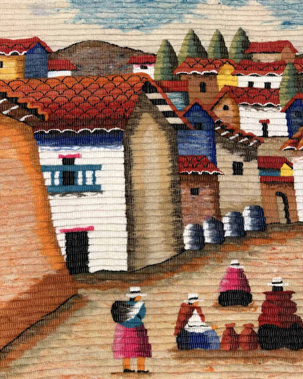 Tapeçaria Figurativa (Cena Urbana) - 1,16 x 0,91 m