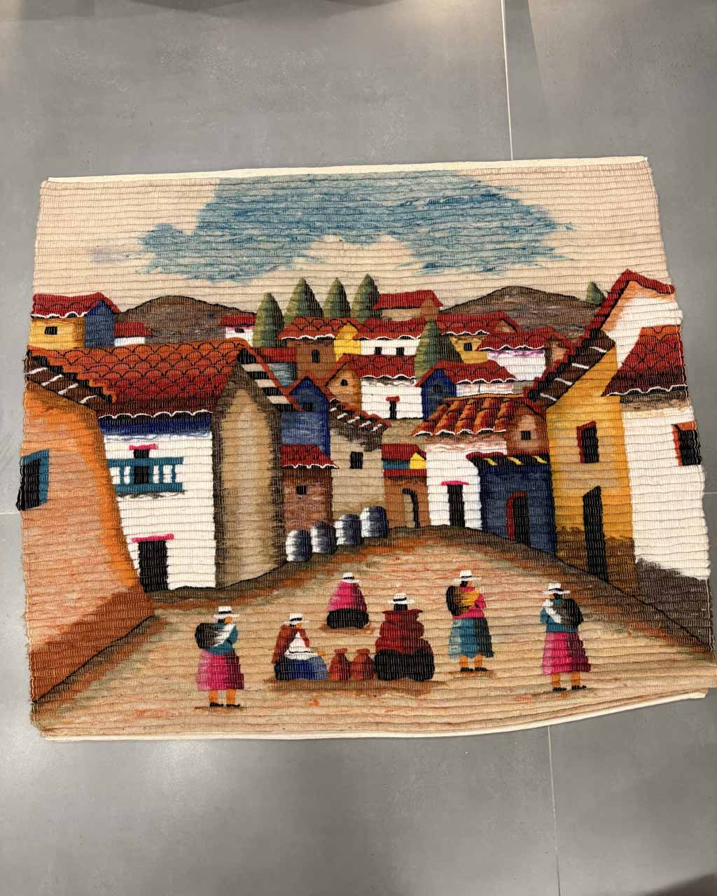 Tapeçaria Figurativa (Cena Urbana) - 1,16 x 0,91 m