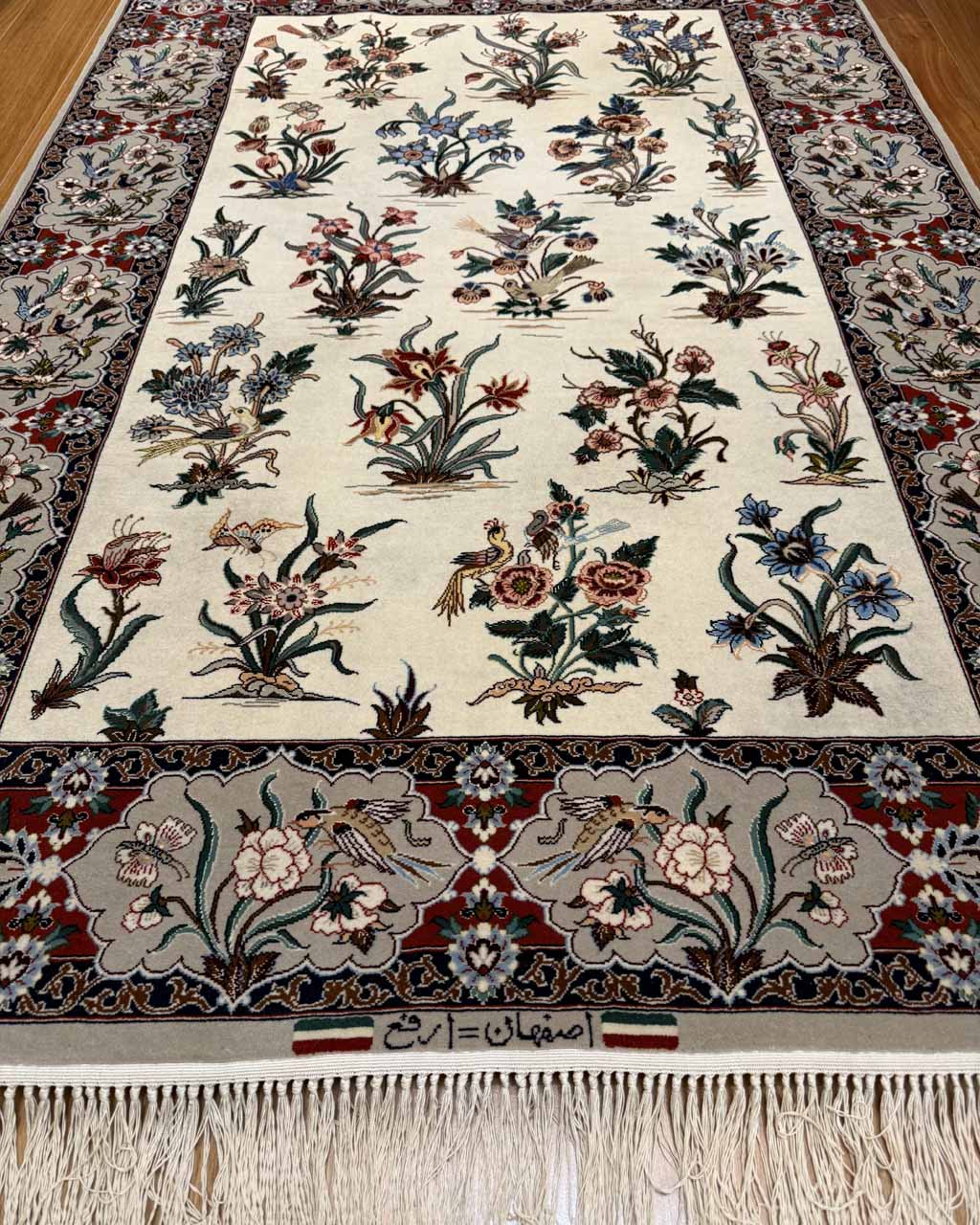 Tapete Persa Isfahan (Assinado) - 1,55 x 1,05 m