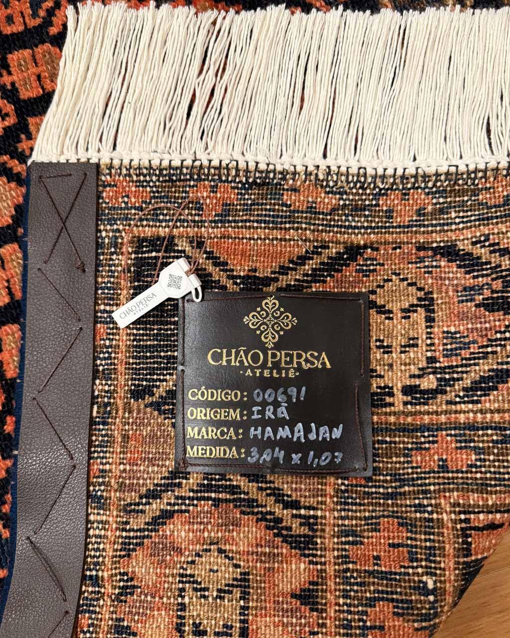 Passadeira Persa Hamadan - 3,04 x 1,07 m