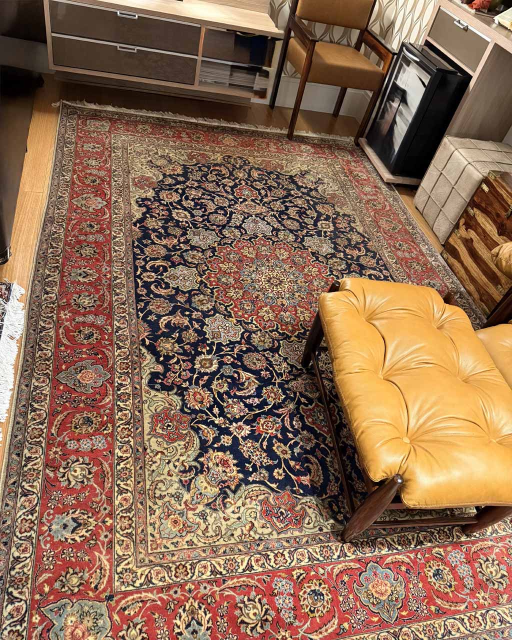 Tapete Persa Isfahan (Assinado) - 3,06 x 2,04 m