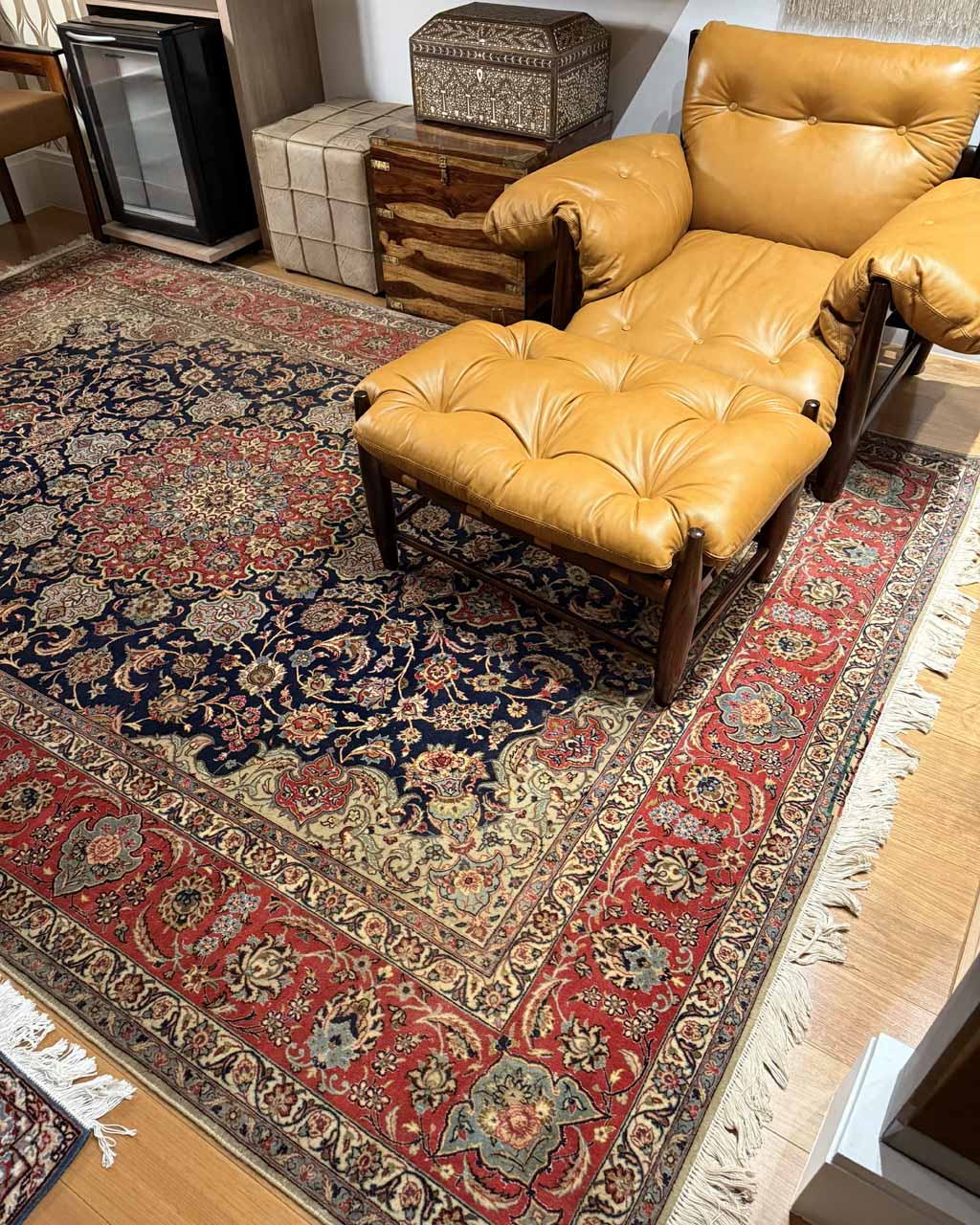 Tapete Persa Isfahan (Assinado) - 3,06 x 2,04 m