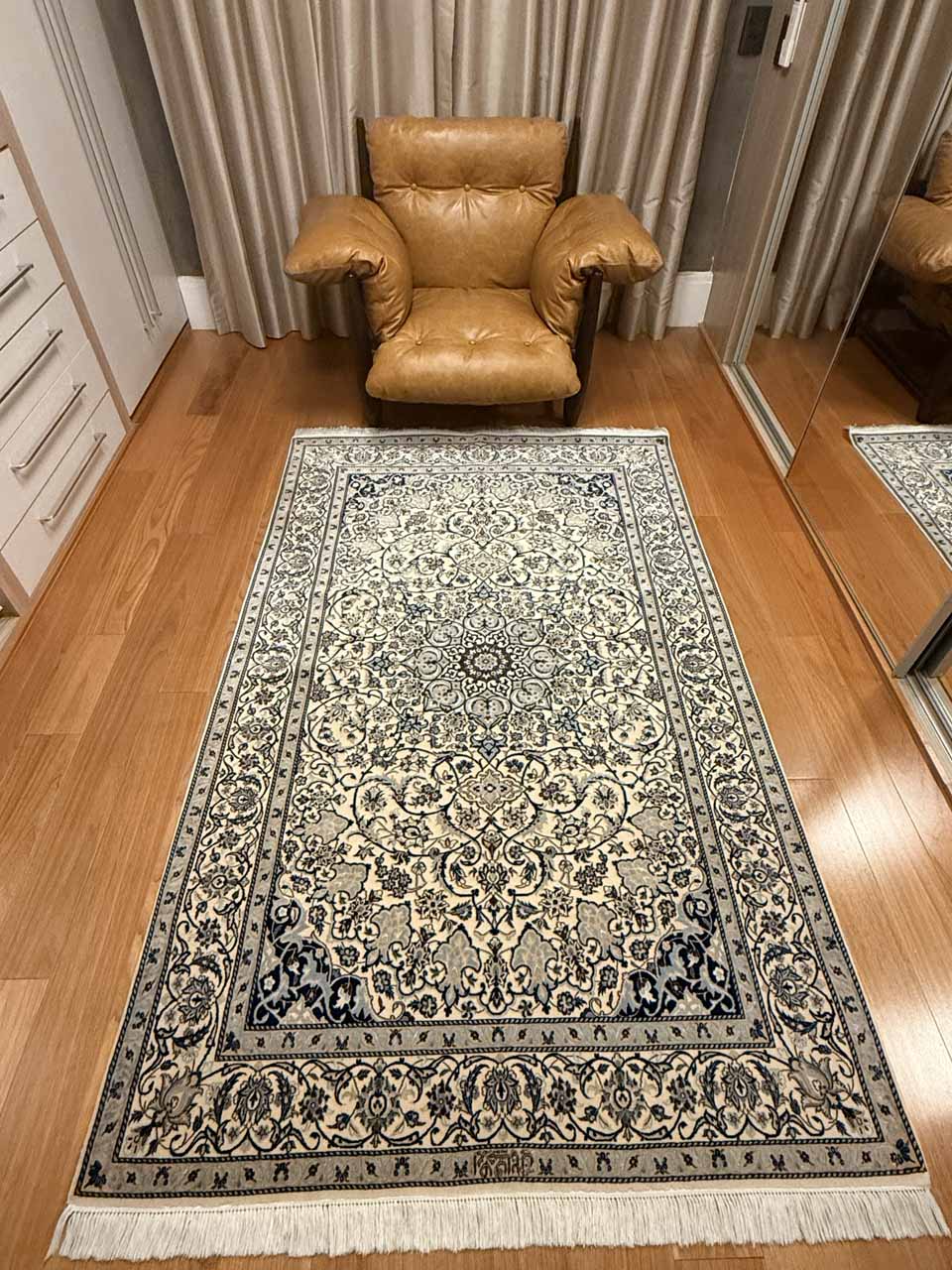 Tapete Persa Nain Habibian - 2,17 × 1,26 m