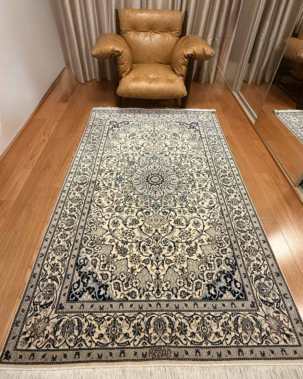 Tapete Persa Nain Habibian - 2,17 × 1,26 m