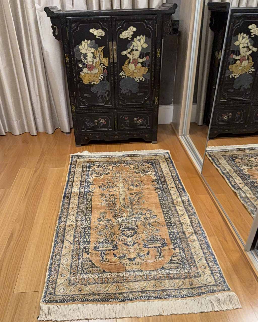 Tapete Persa Ghoum Seda - 1,50×0,93m