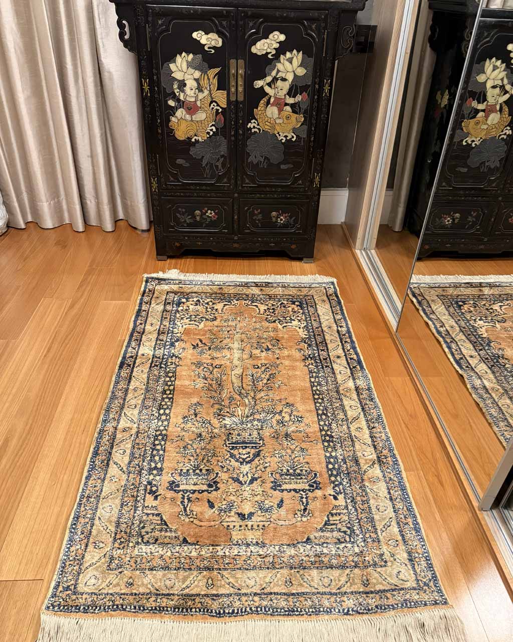 Tapete Persa Ghoum Seda - 1,50×0,93m