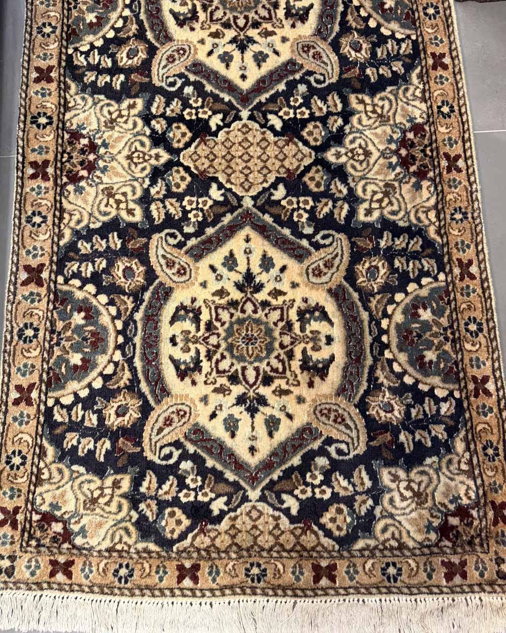 Tapete Persa Nain - 3,83 × 0,90 m