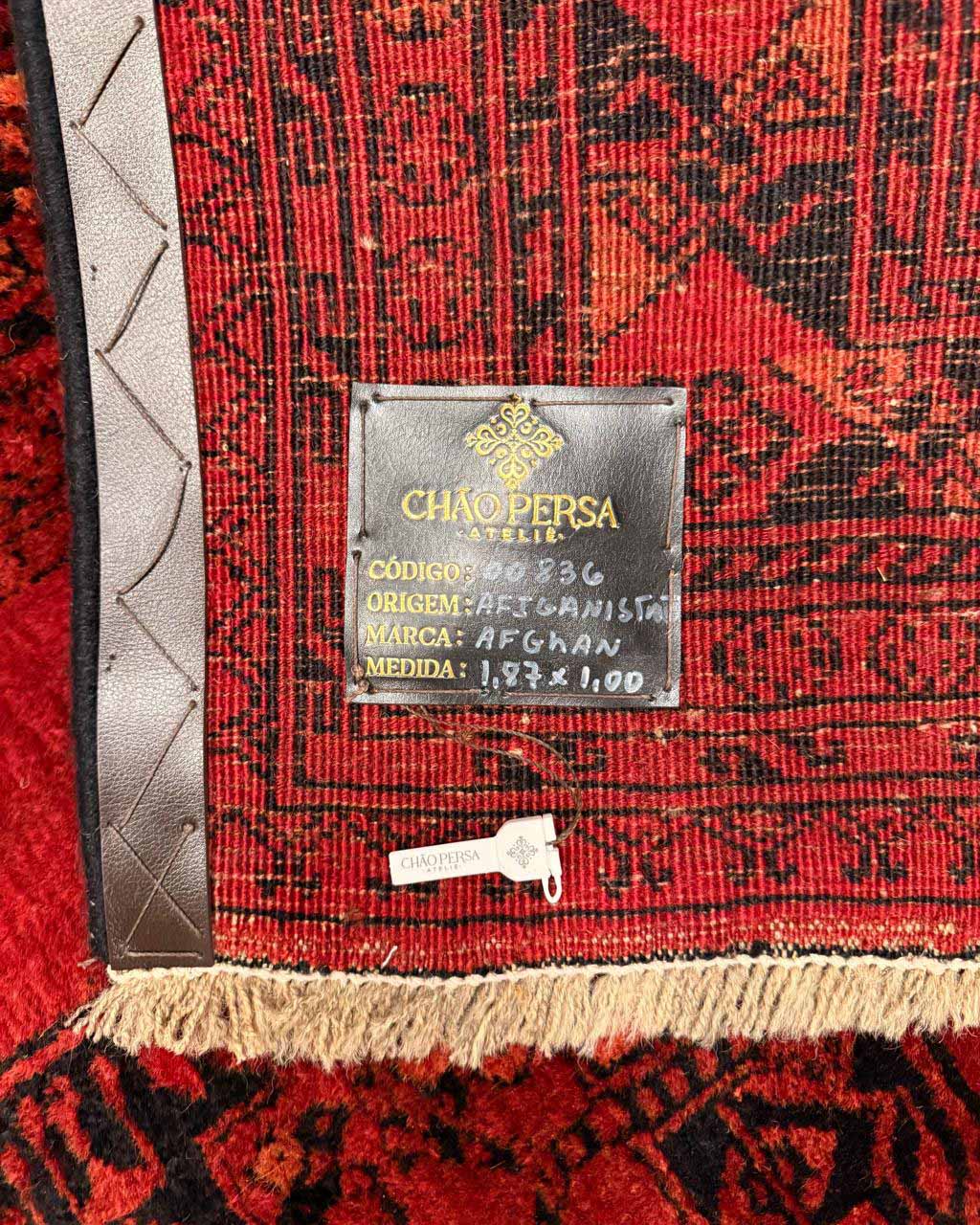 Tapete Afegão Tradicional -  1,87 × 1,00 m