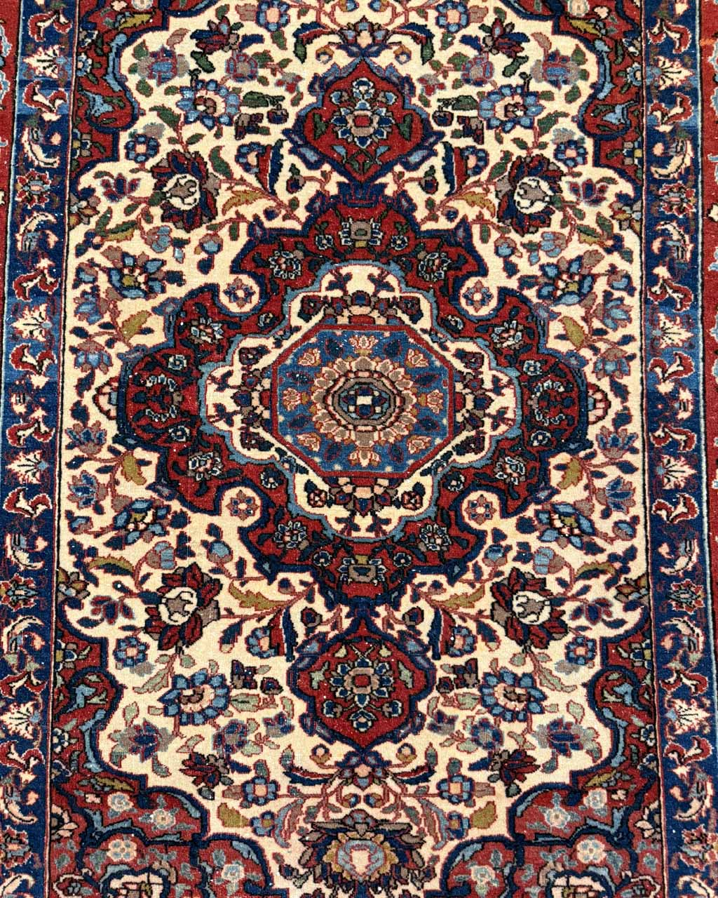 Par de Tapetes Persas Isfahan Antigos - 1,42 × 1,00 m (cada peça)