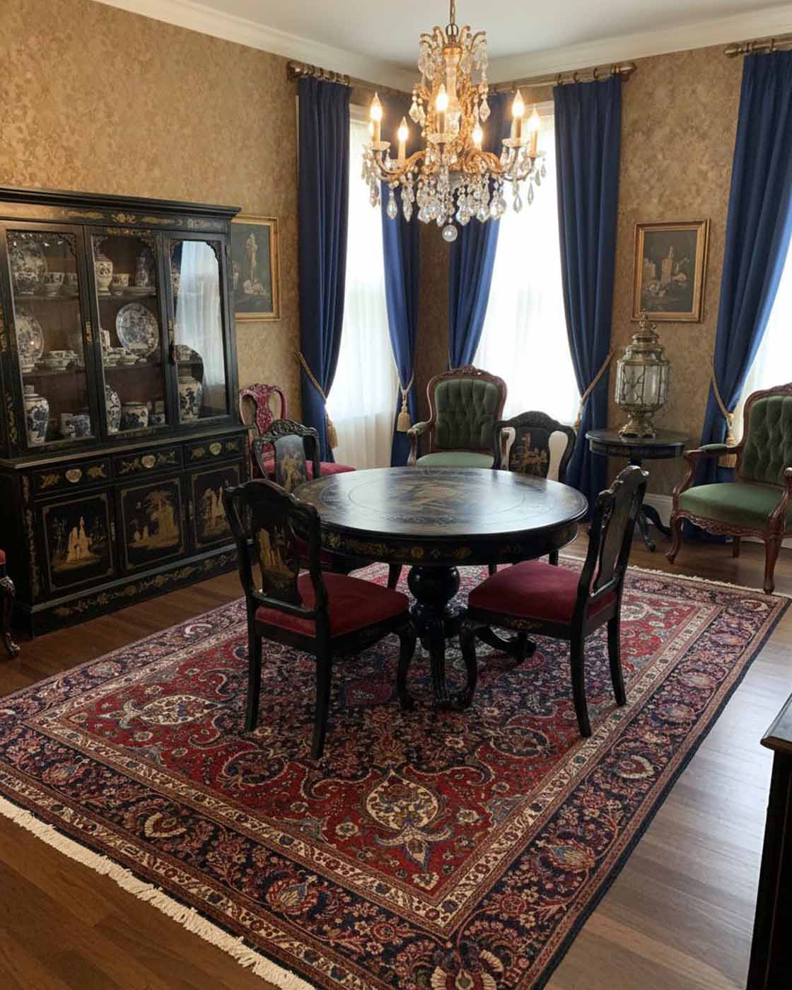 Tapete Persa Tabriz Assinado -  5,40 × 3,10 m