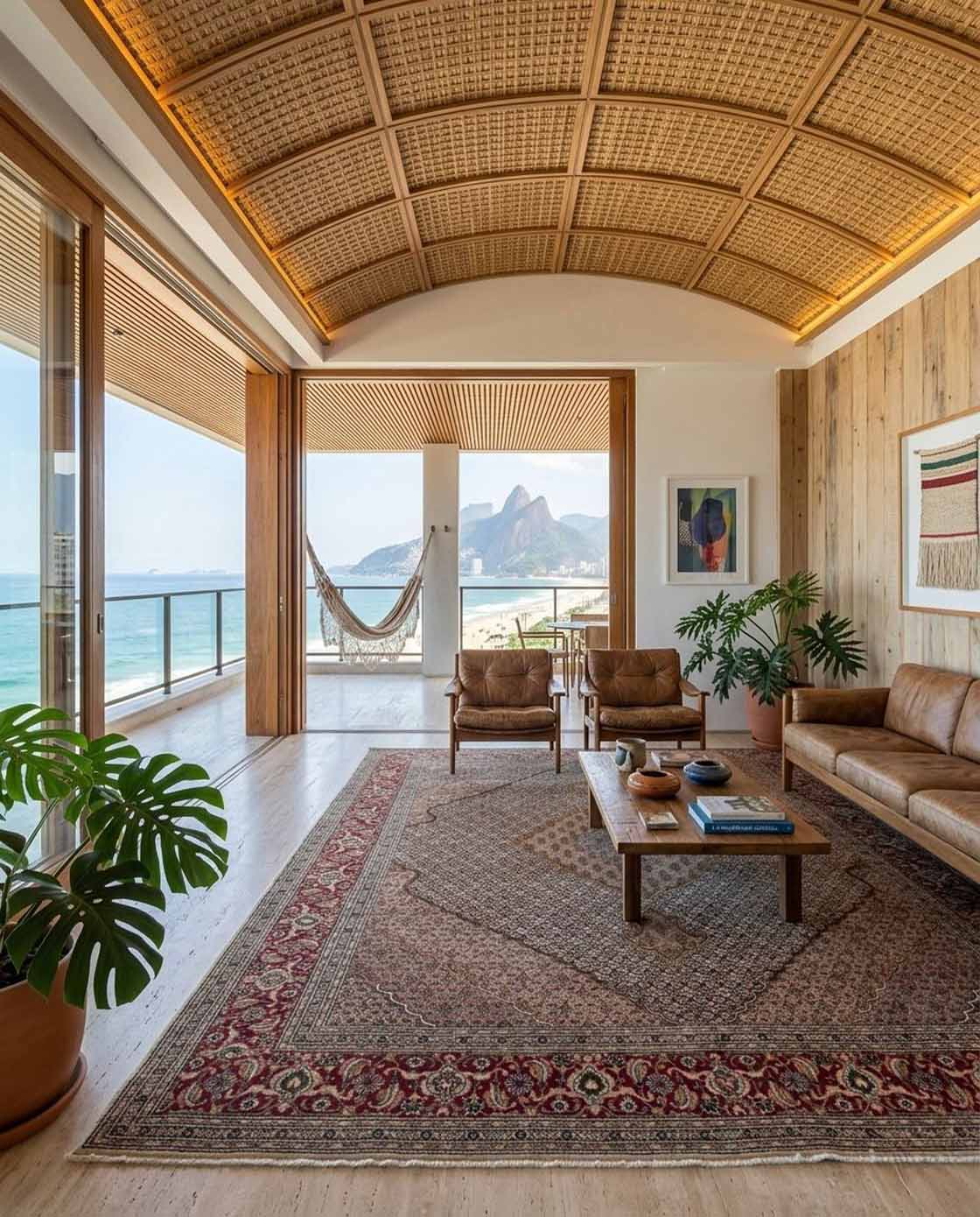 Tapete Persa Tabriz – Desenho Mahi (Herati) 350×250cm