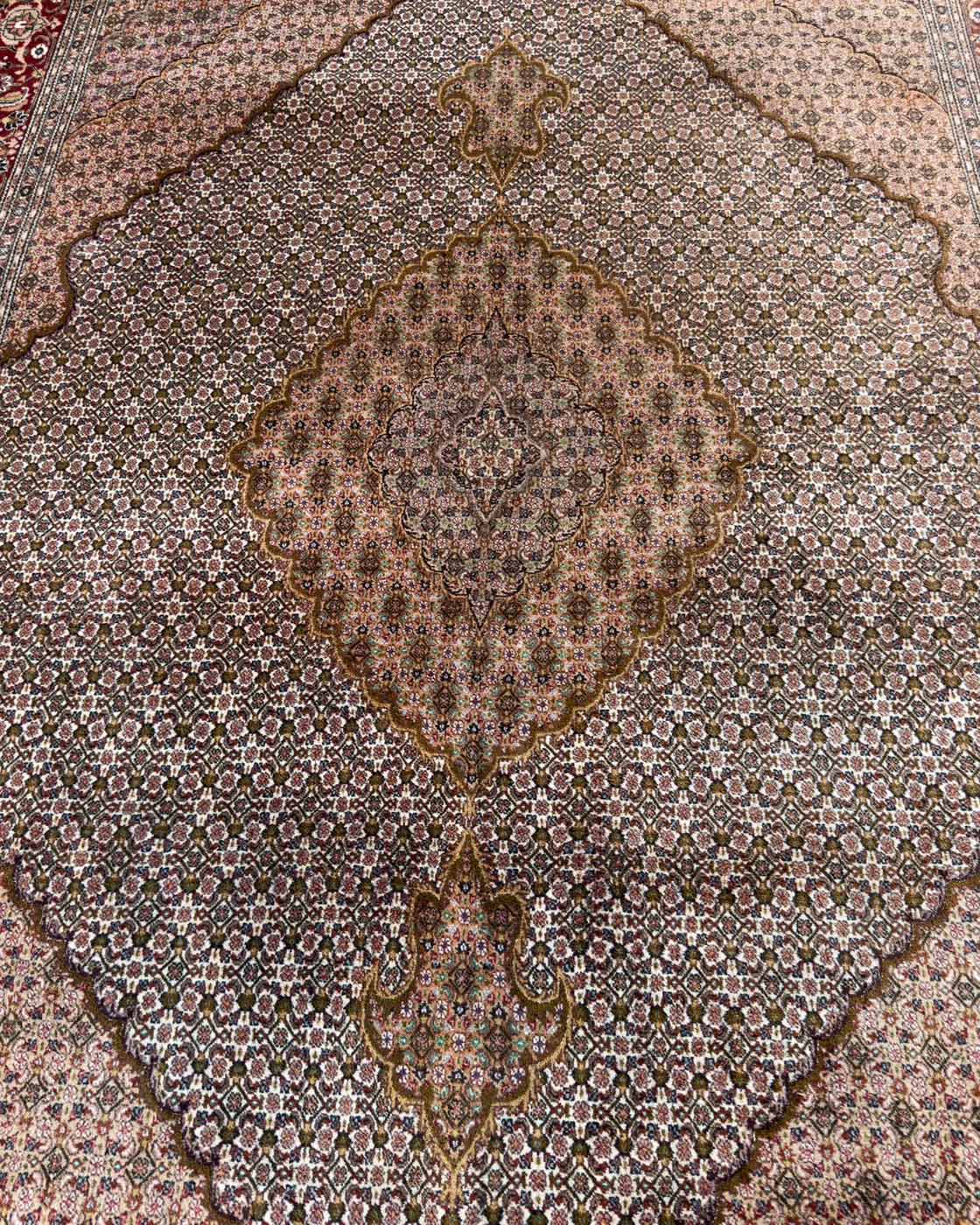 Tapete Persa Tabriz – Desenho Mahi (Herati) 350×250cm