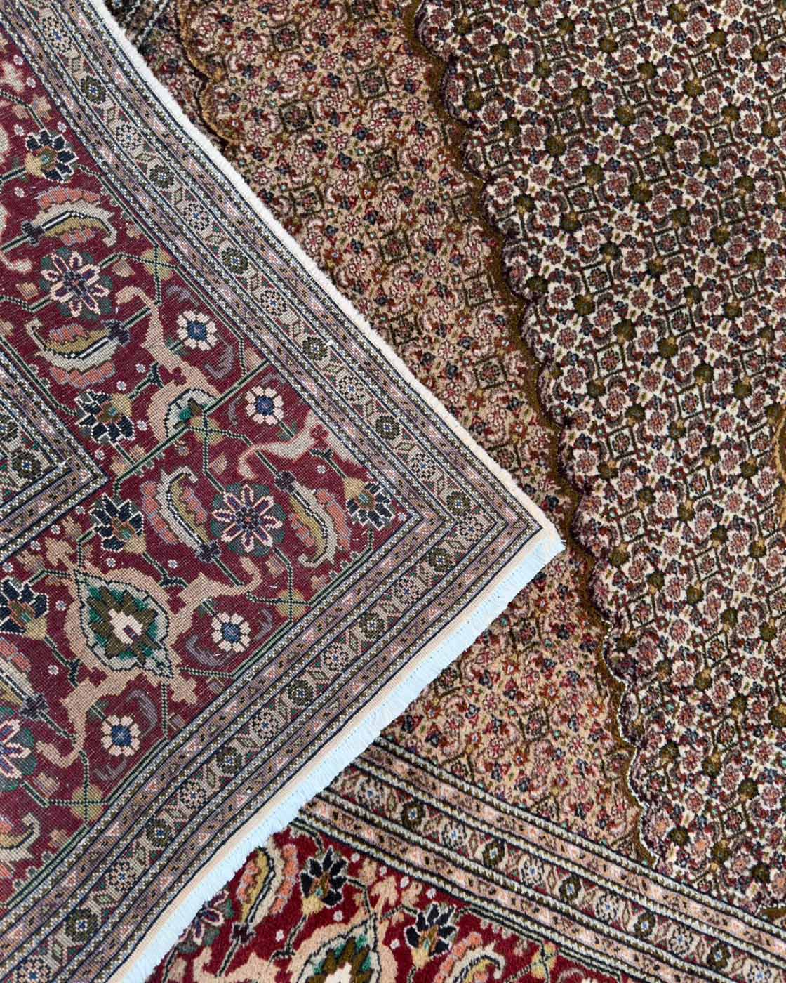 Tapete Persa Tabriz – Desenho Mahi (Herati) 350×250cm