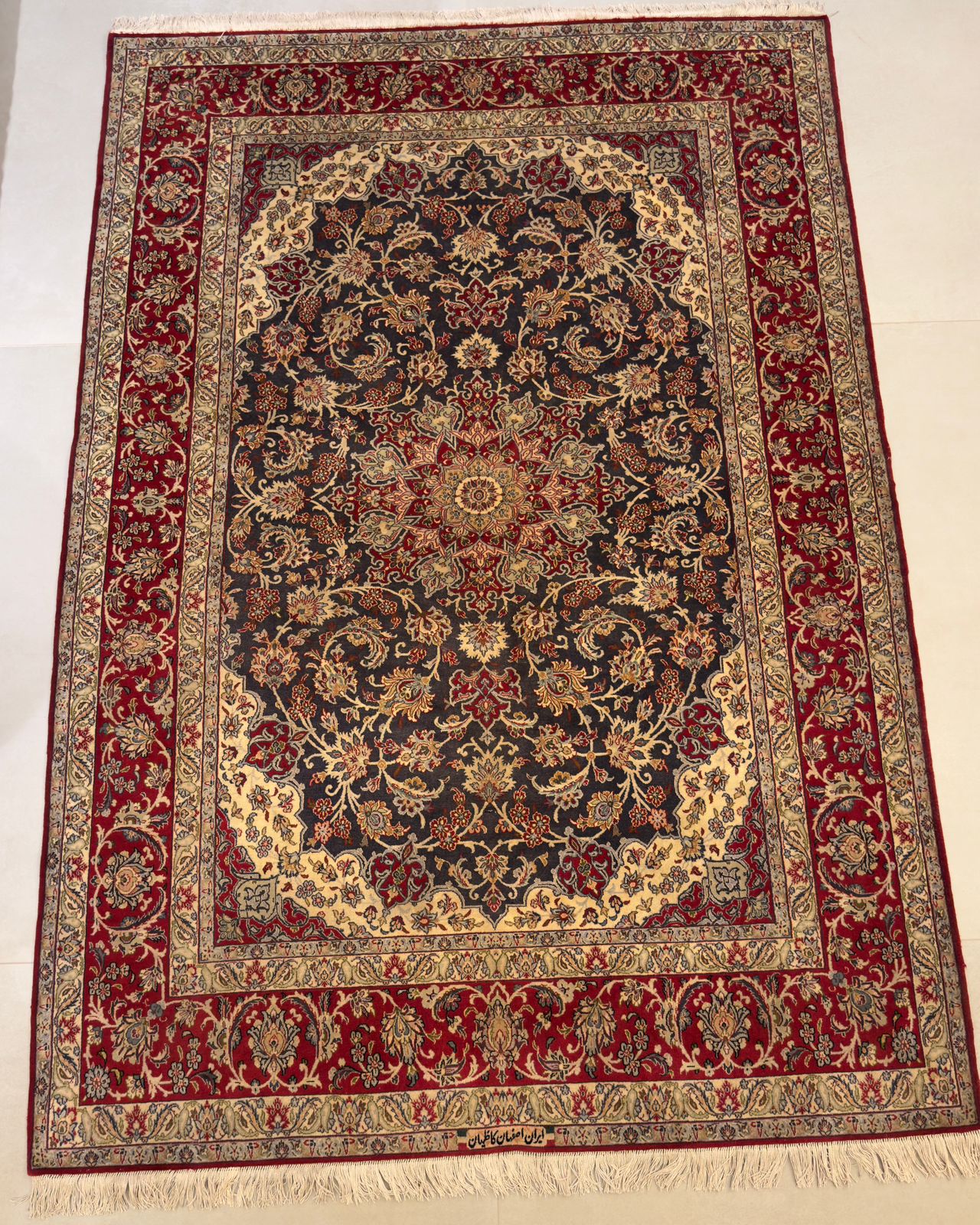 Tapete Persa Isfahan (Peça Assinada) 2,32×1,58m