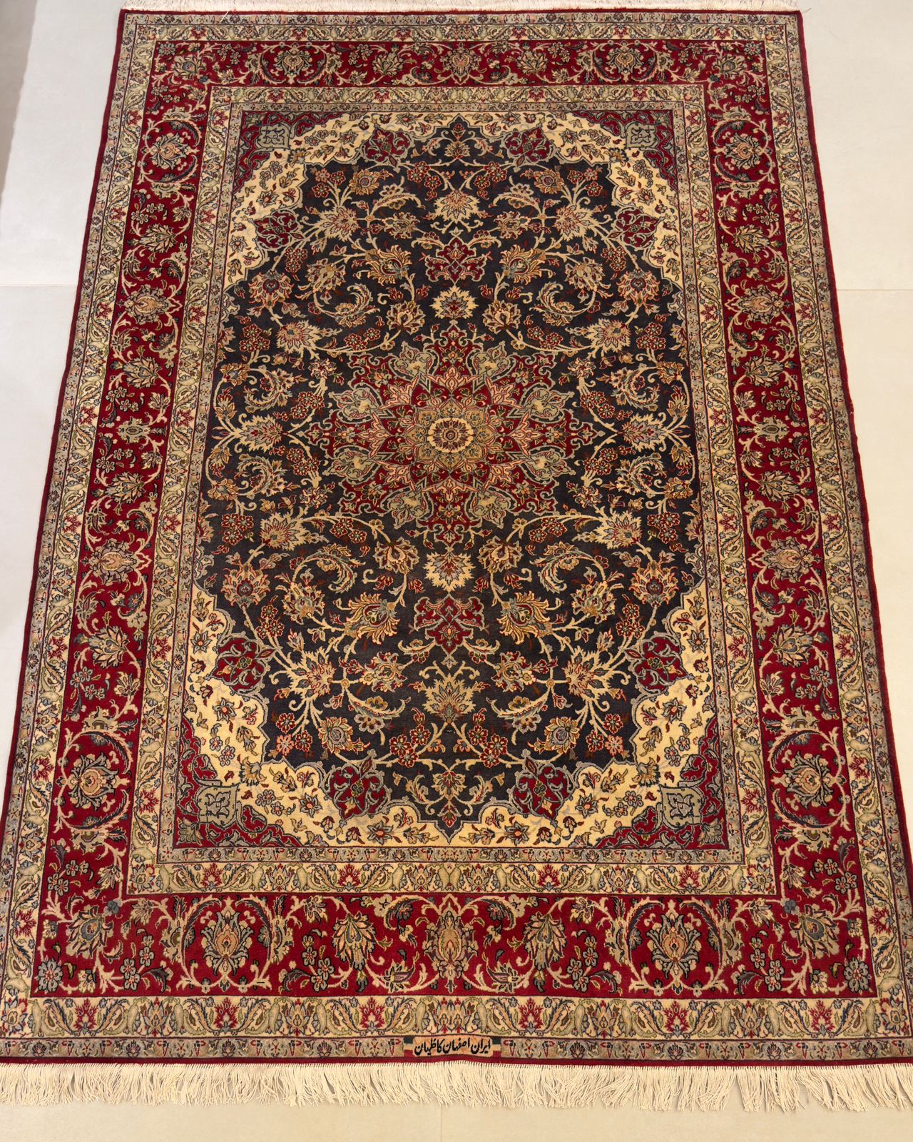 Tapete Persa Isfahan (Peça Assinada) 2,32×1,58m