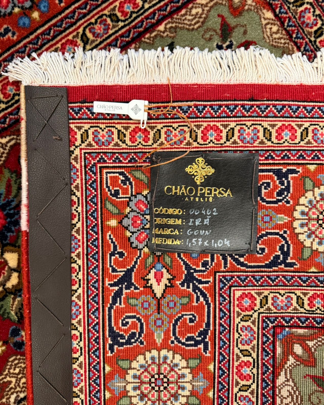 Tapete Persa Ghom (Assinado) 1,57×1,04m