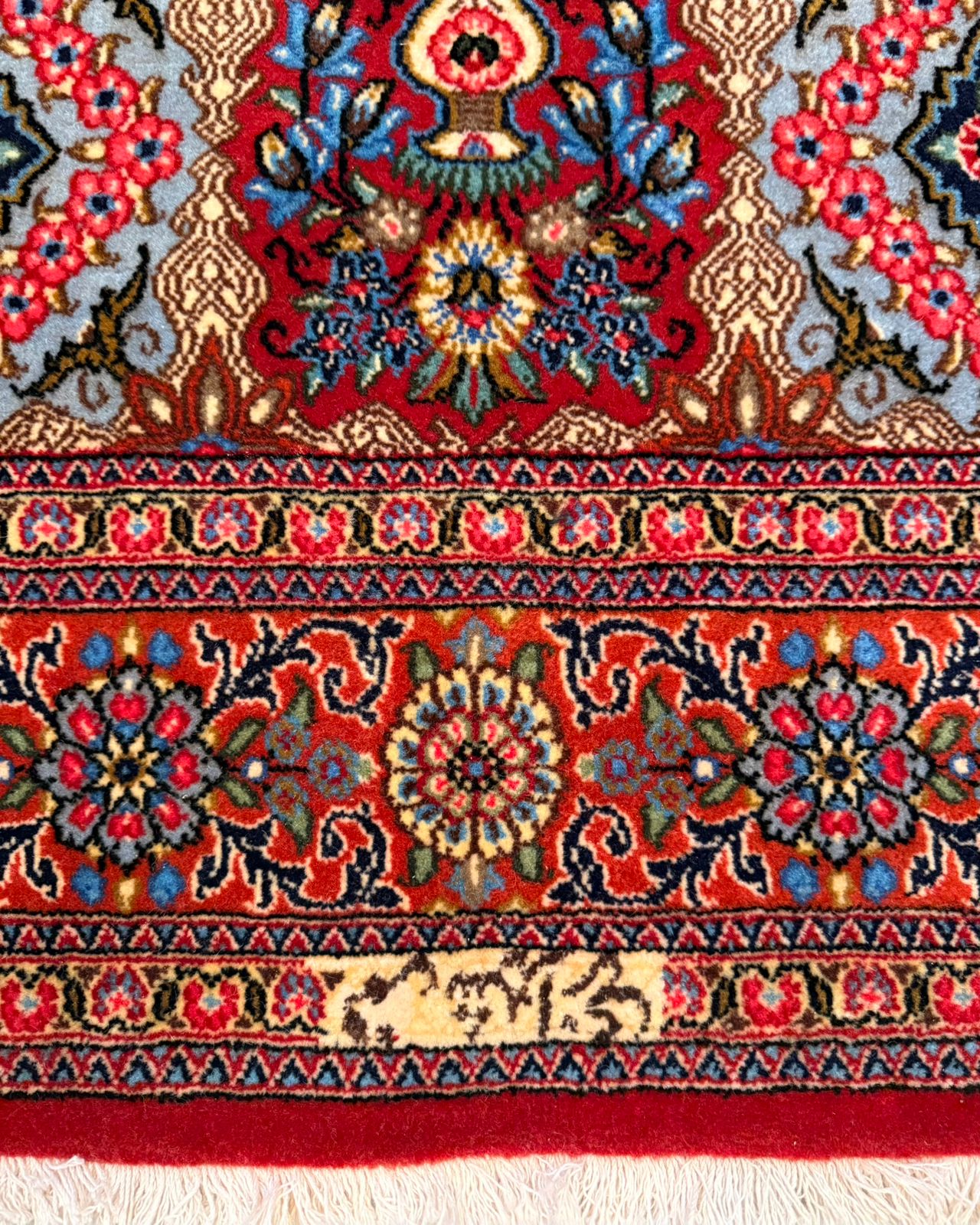 Tapete Persa Ghom (Assinado) 1,57×1,04m