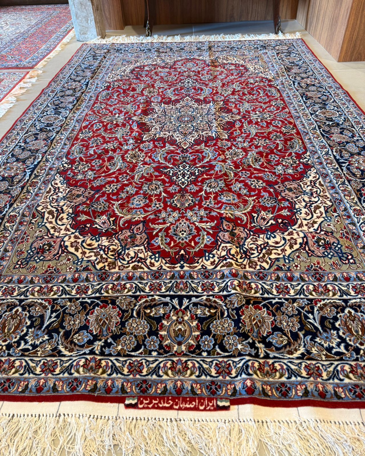 Tapete Persa Isfahan (Assinado Khalilian) 2.53x1.00m