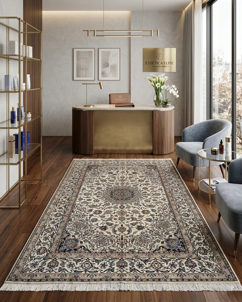 Tapete Persa Nain Extra Fine - 2,52 x 1,57 m